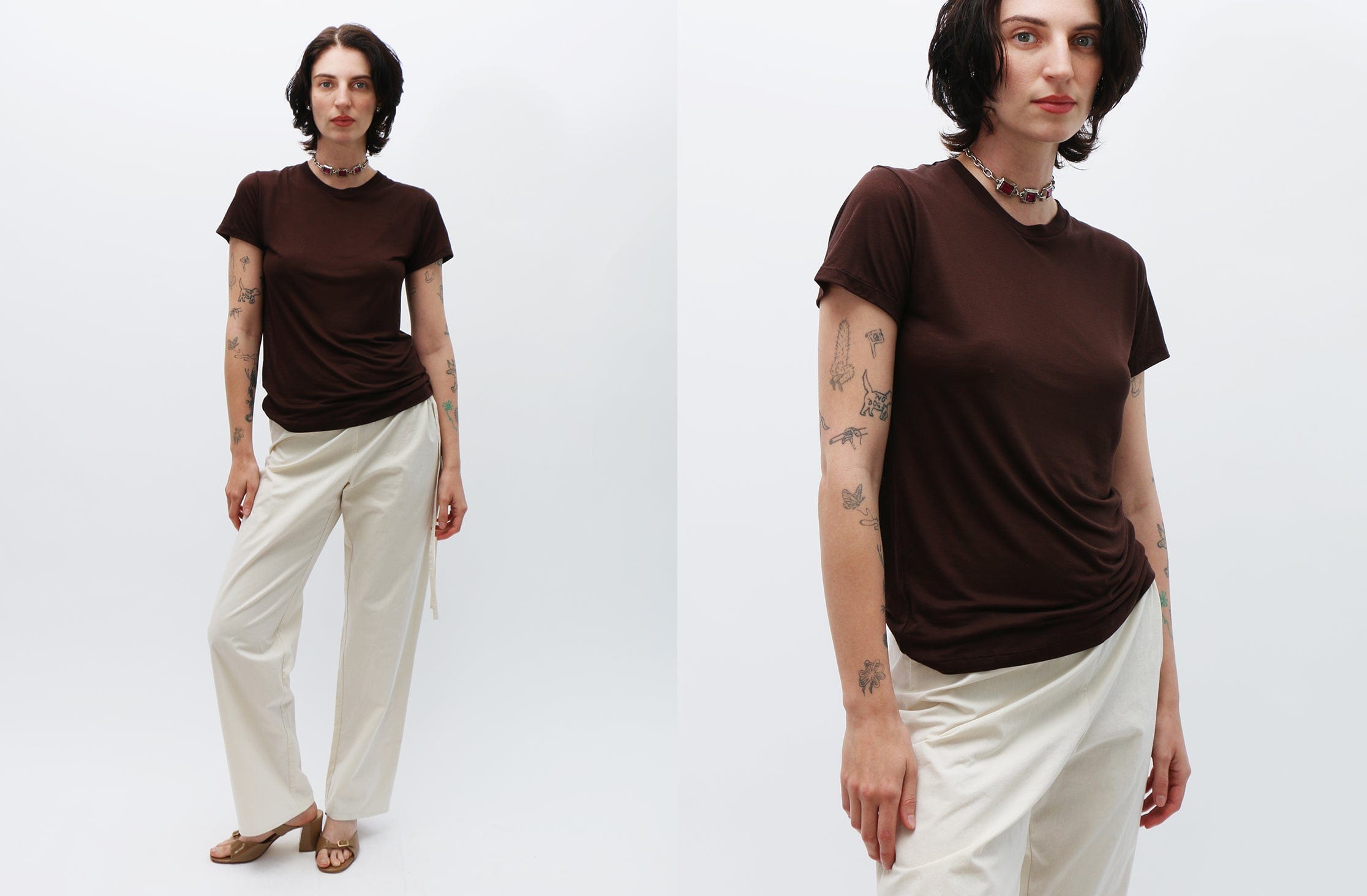 Baserange Kerry bamboo tee long バンブー Long Sleeve Tee in Assortment | Bamboo lyocell | en | Baserange