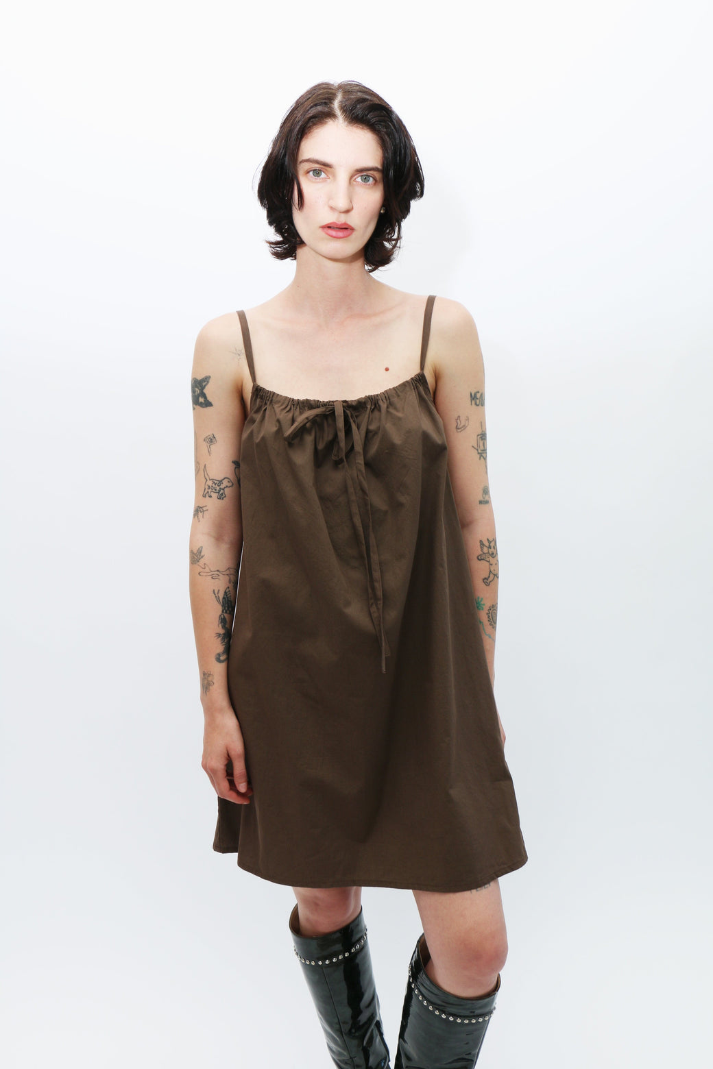 brown dress with bows Brooke Callahan ~ Brown Bow Dress