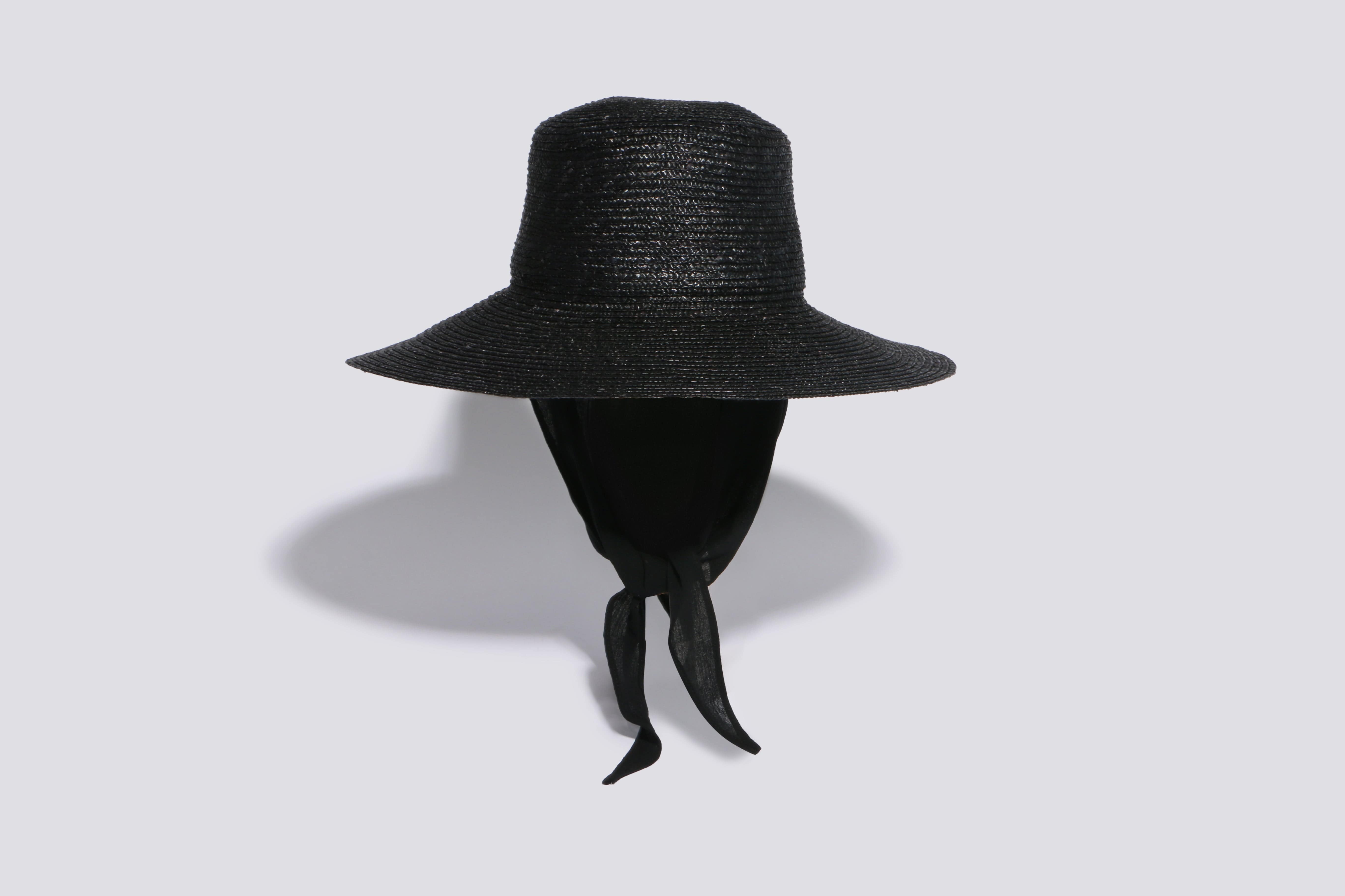 Maimoun Clyde Black Medium Brim Hat