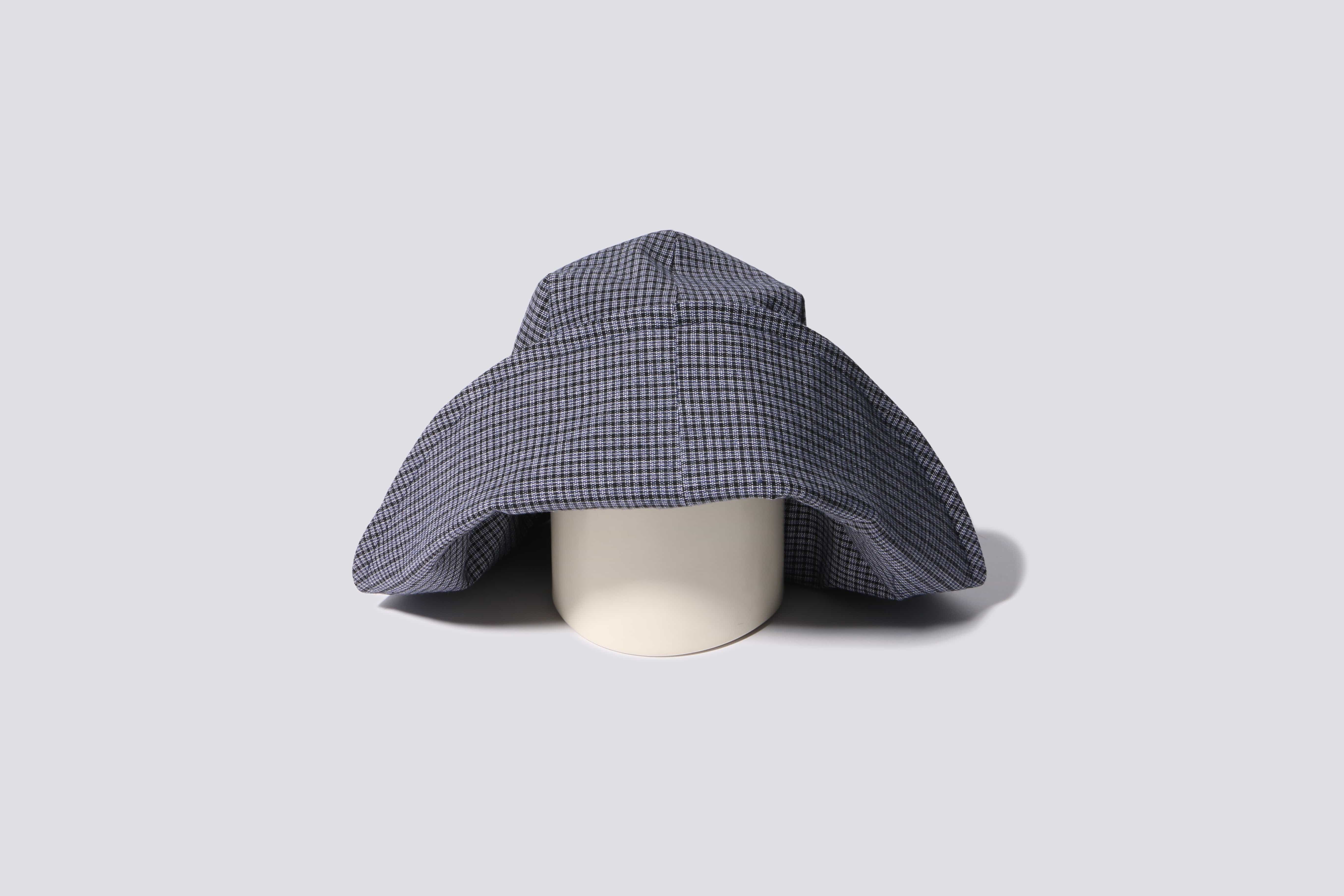 Maimoun Clyde Blue Plaid Iona Hat