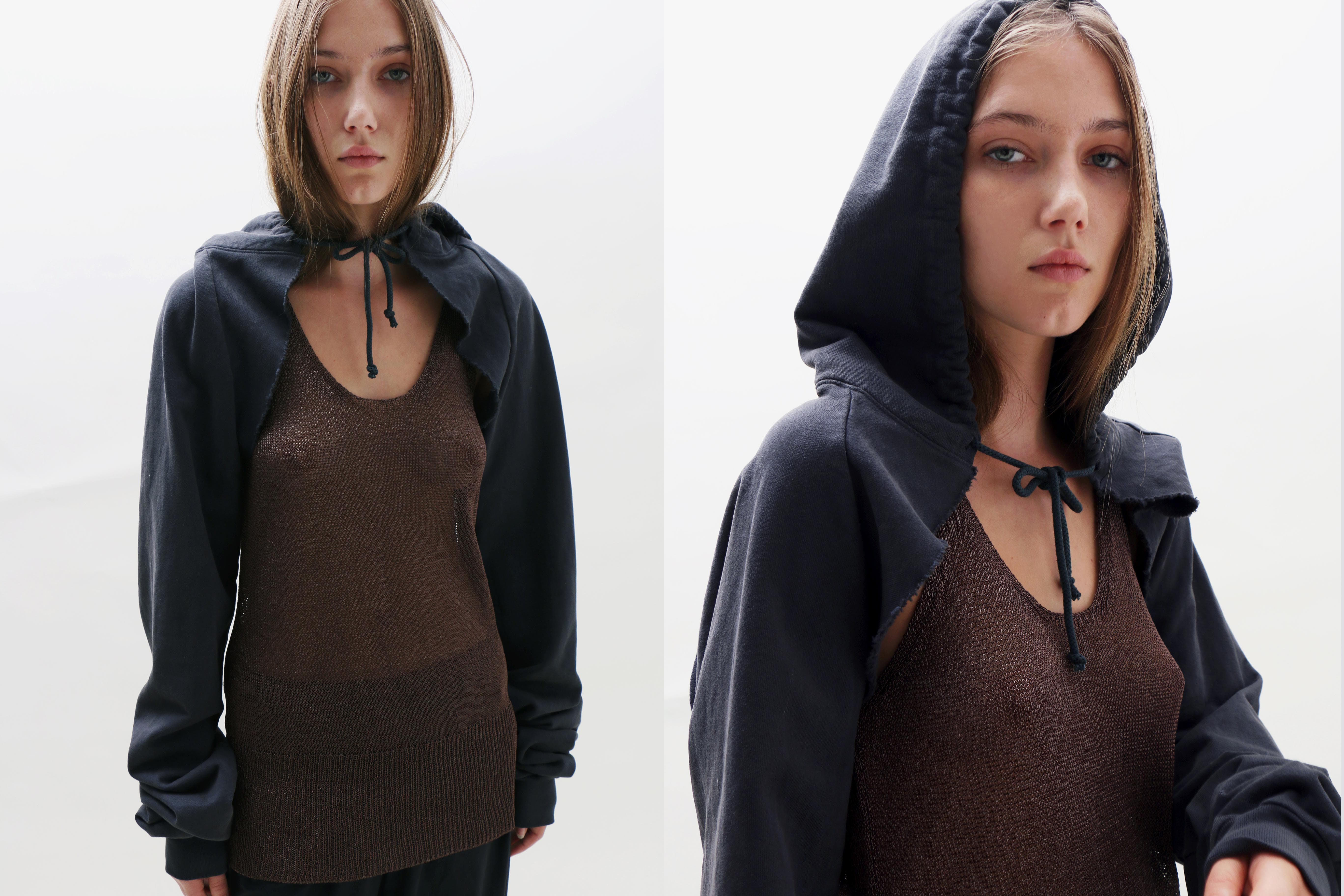 Maimoun Clyde Slate Hoody Scarf