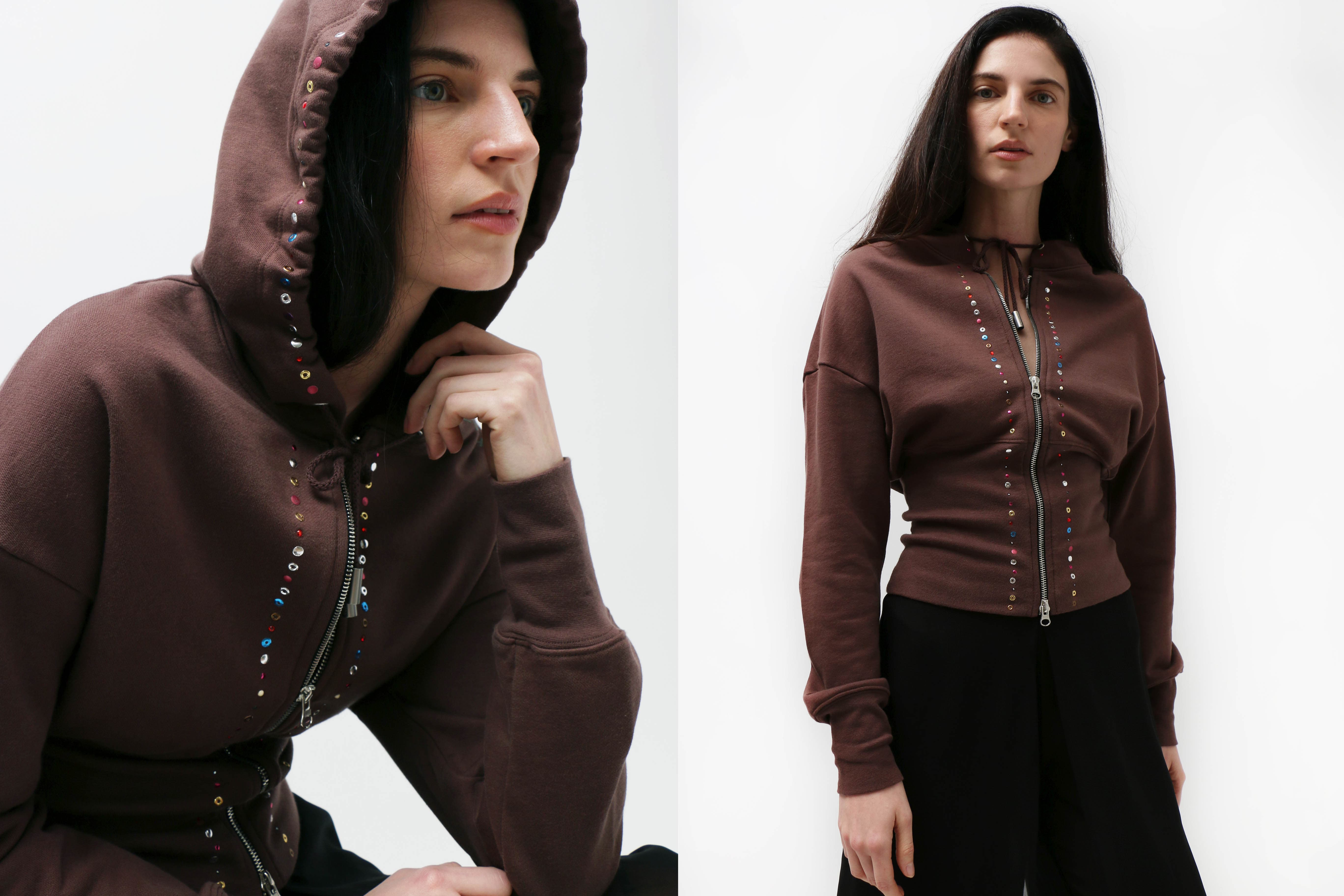 Eckhaus Latta ~ Bling Snatched Hoodie | MAIMOUN