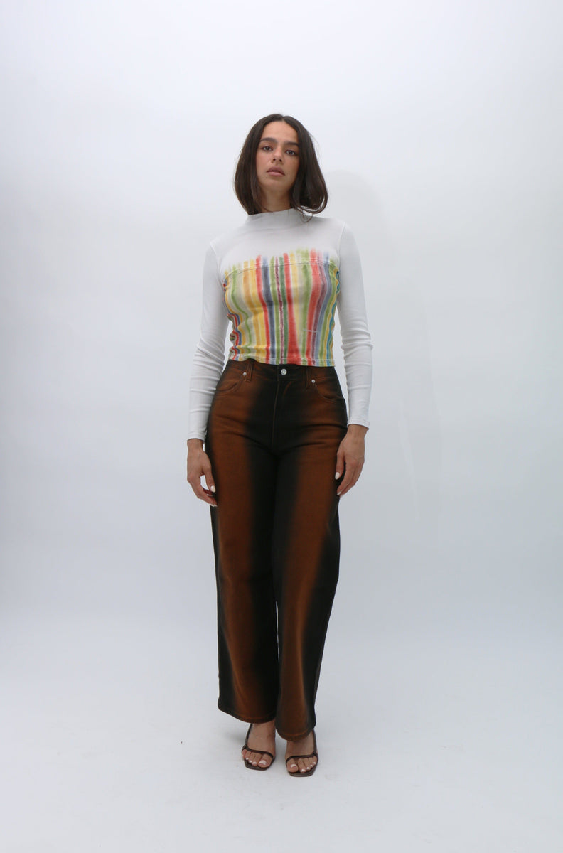Eckhaus Latta ~ Prism Lapped Baby Turtleneck | MAIMOUN