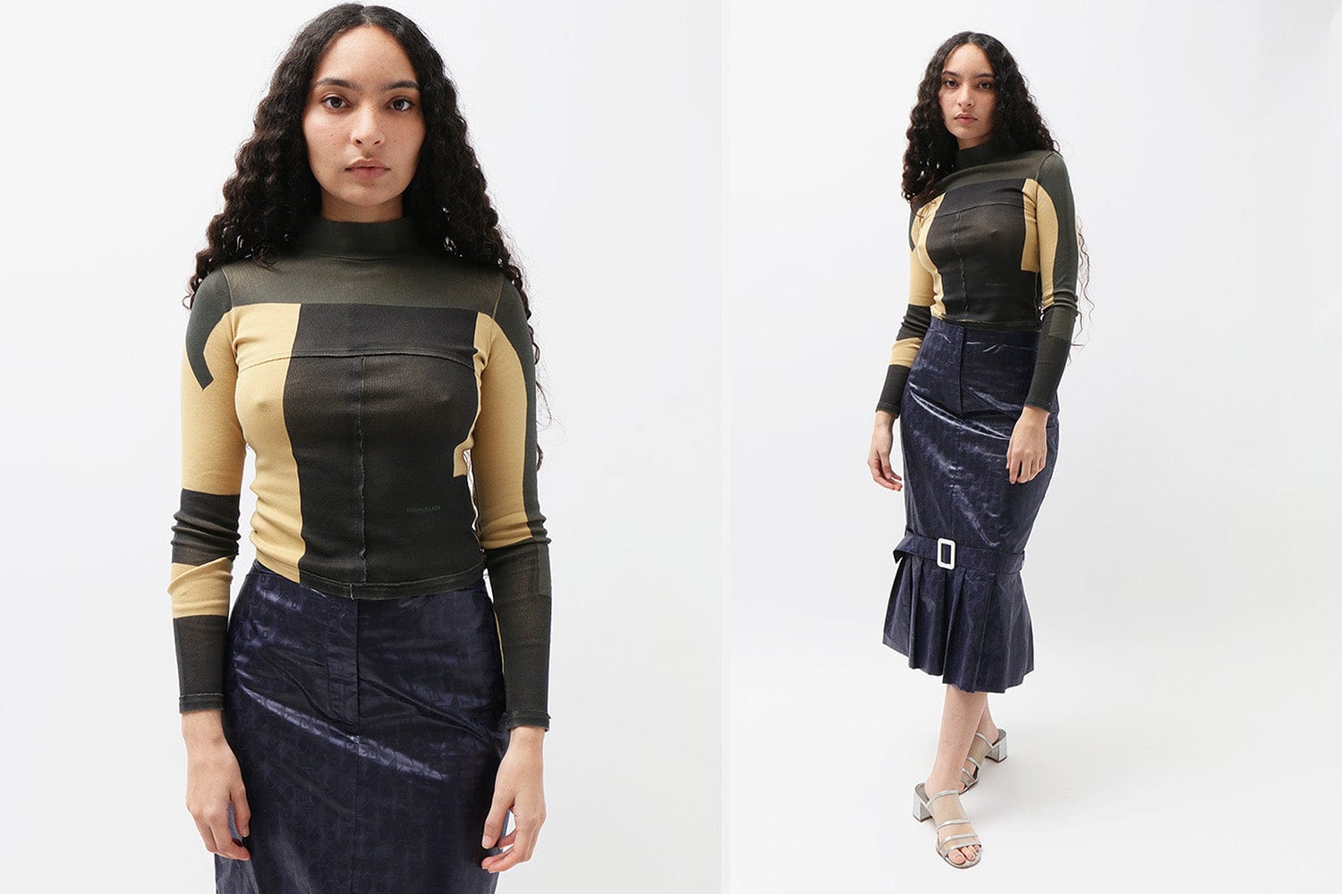 ECKHAUS LATTA エコーズラッタ ニットトップ セーター ボーダー