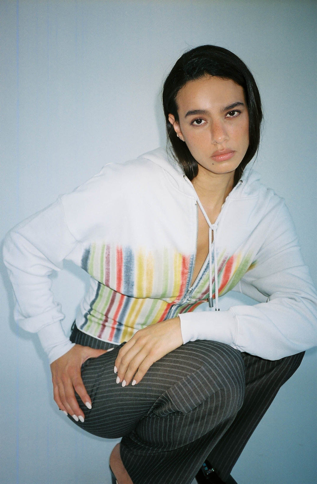 Eckhaus Latta ~ Prism Zipped Hoodie | MAIMOUN