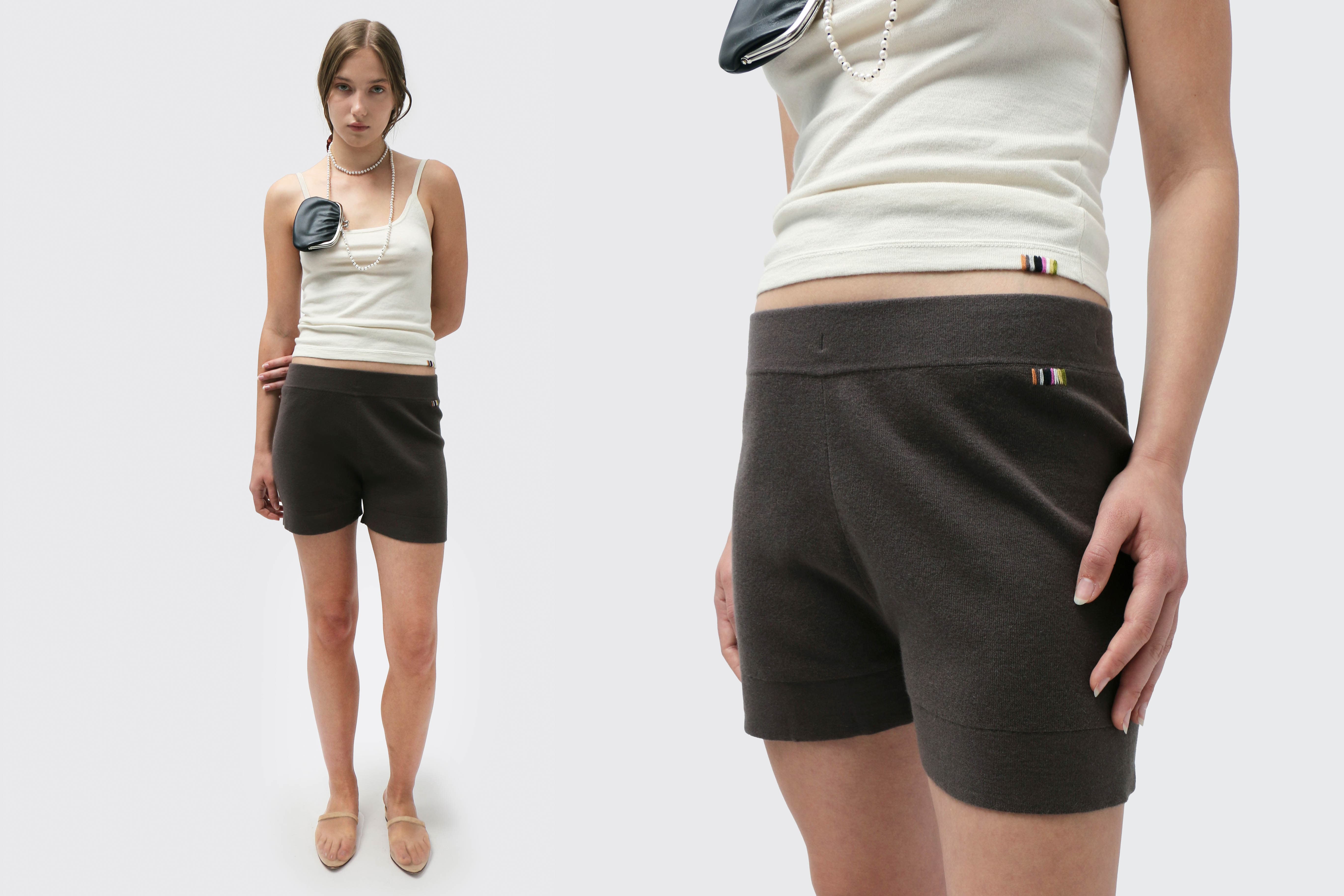Maimoun Extreme Cashmere Mud n°450 Bummy Shorts