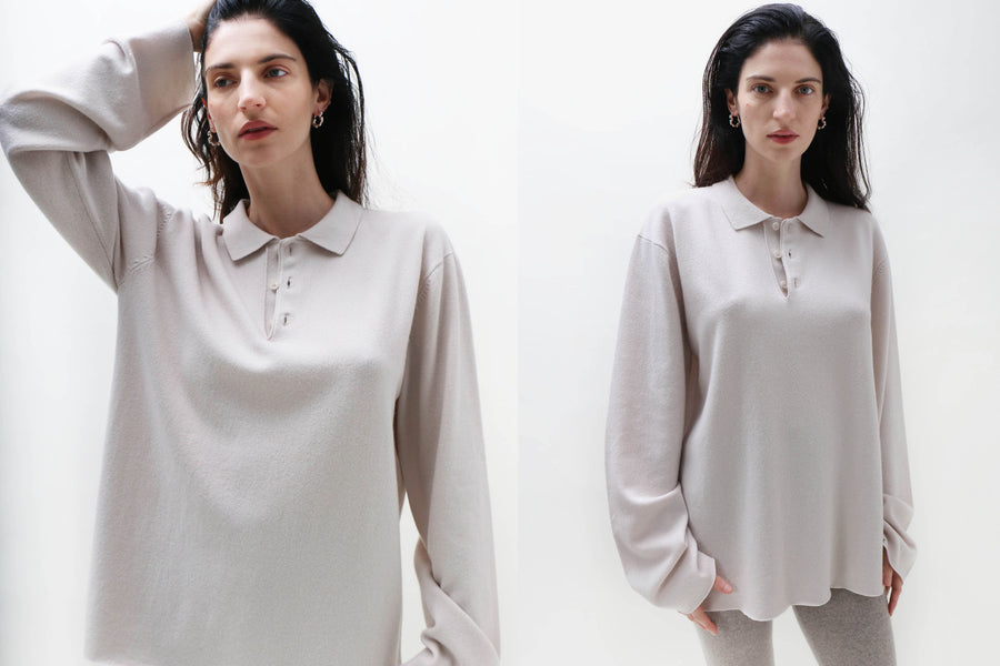 Maimoun Extreme Cashmere Chalk n°199 Alligator Sweater