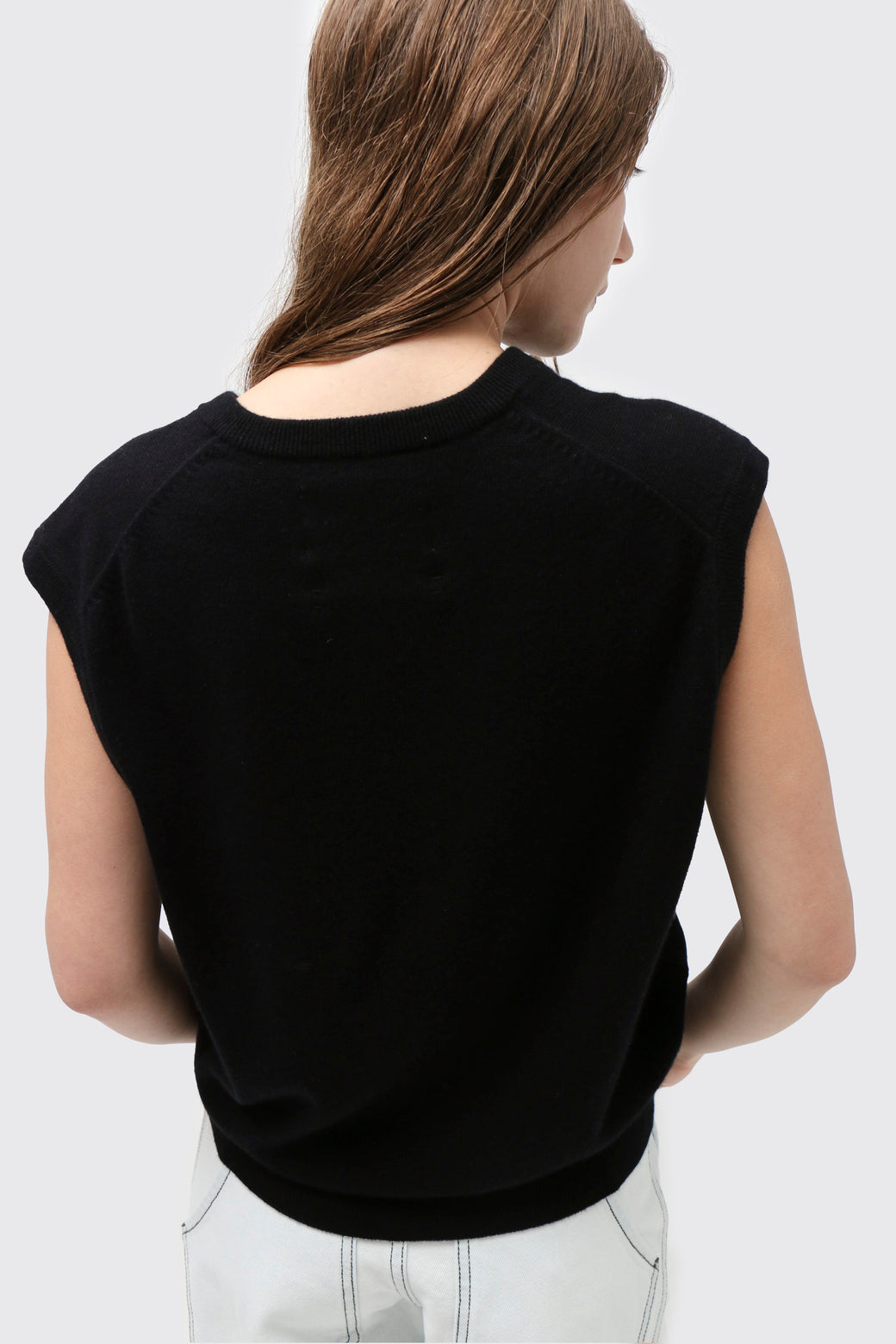 Extreme Cashmere ~ Raven N°243 Spencer Vest | MAIMOUN