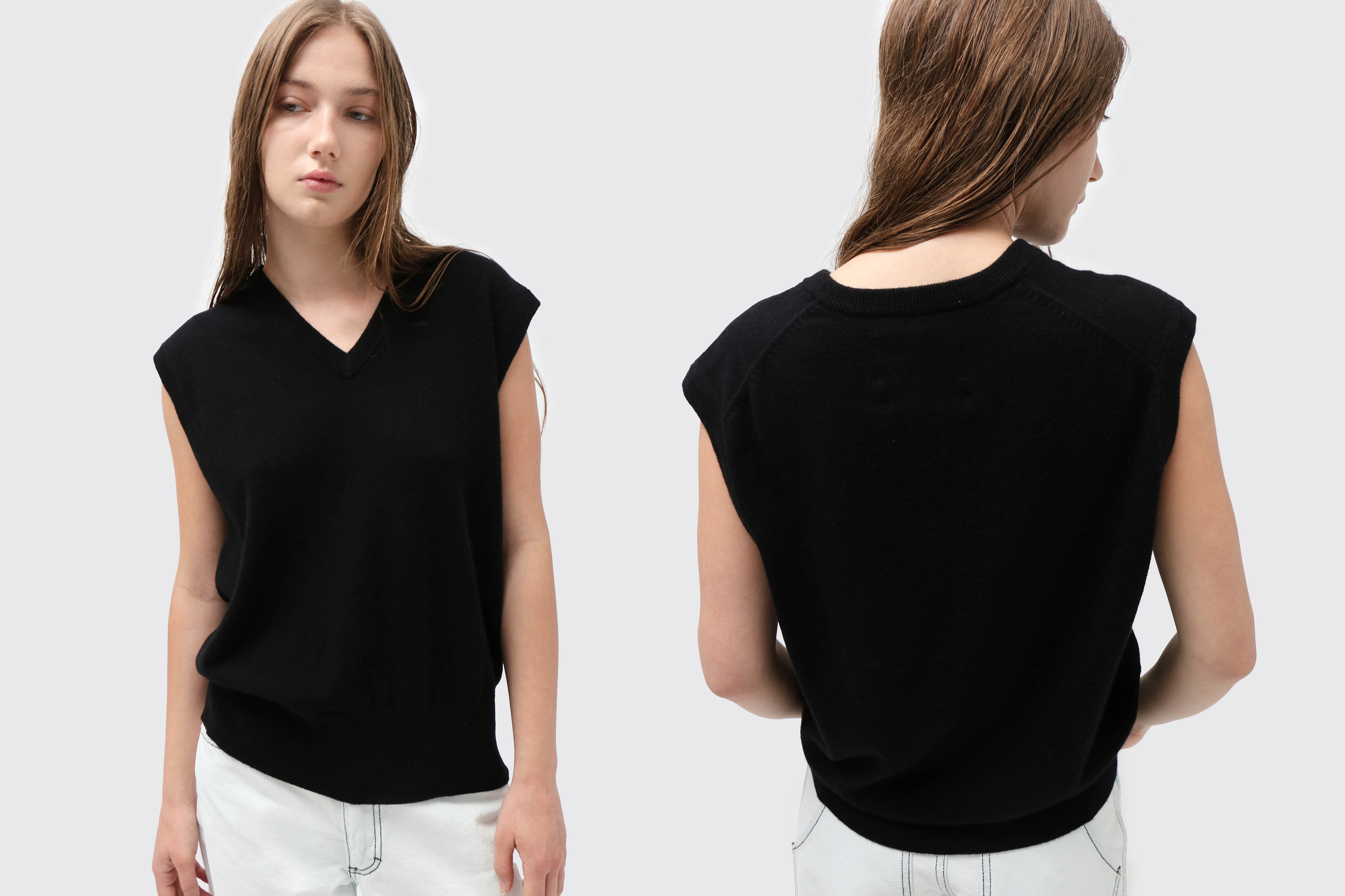 Maimoun Extreme Cashmere Raven N°243 Spencer Vest