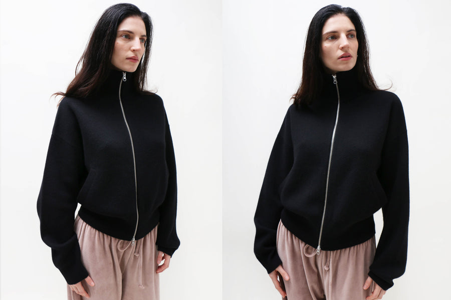 Maimoun Extreme Cashmere Raven n°385 Xtra Cute Cardigan