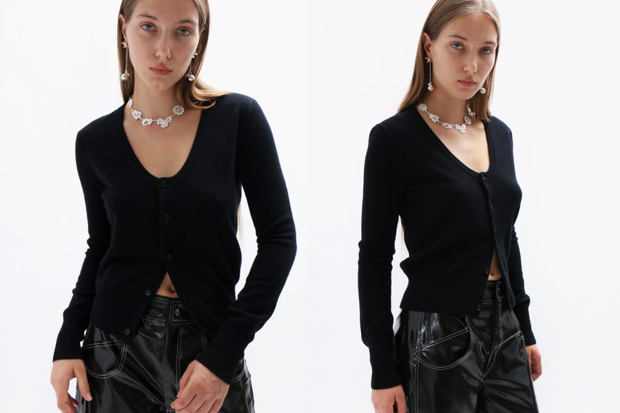 Maimoun Extreme Cashmere Raven n°511 Dorothea Cardigan