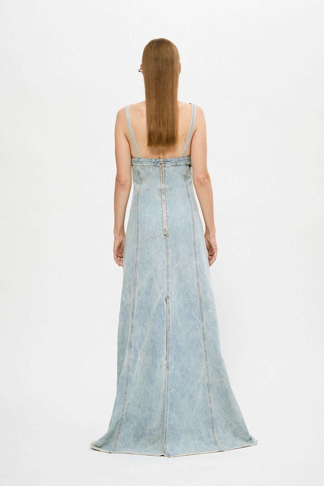 haikure denim maxi dress JOS LONG DRESS // BLACK WASH Haikure