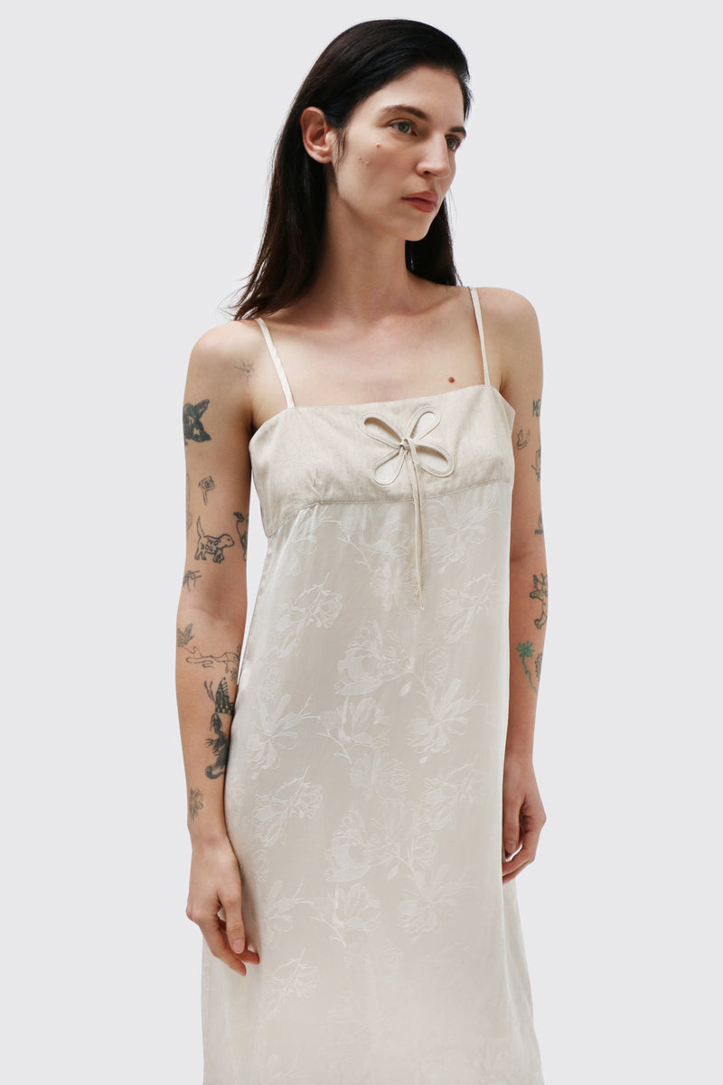 J.Kim ~ Cream Petal Sundress | MAIMOUN
