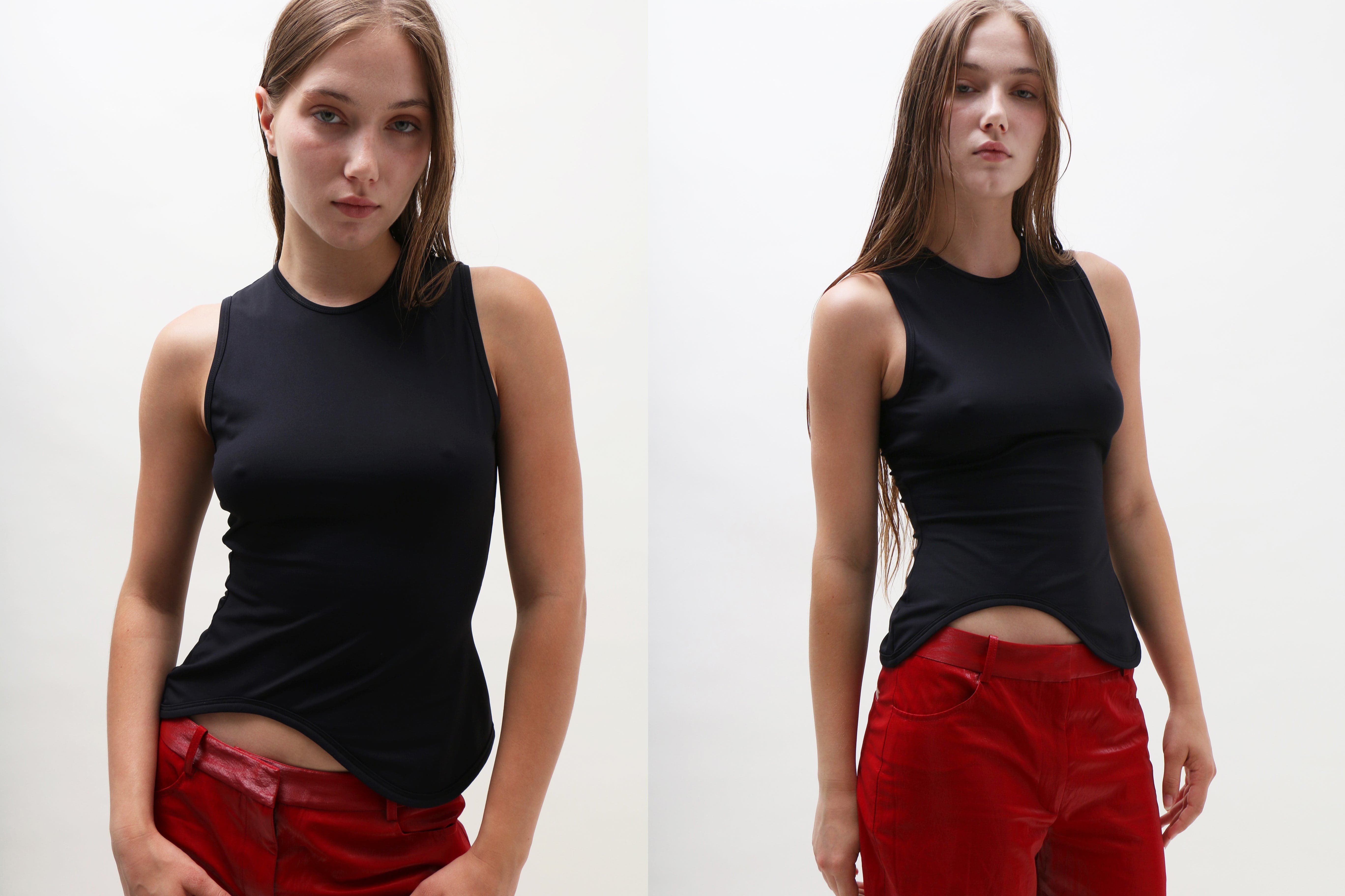 Maimoun J.Kim Black Ying-Yang Tank