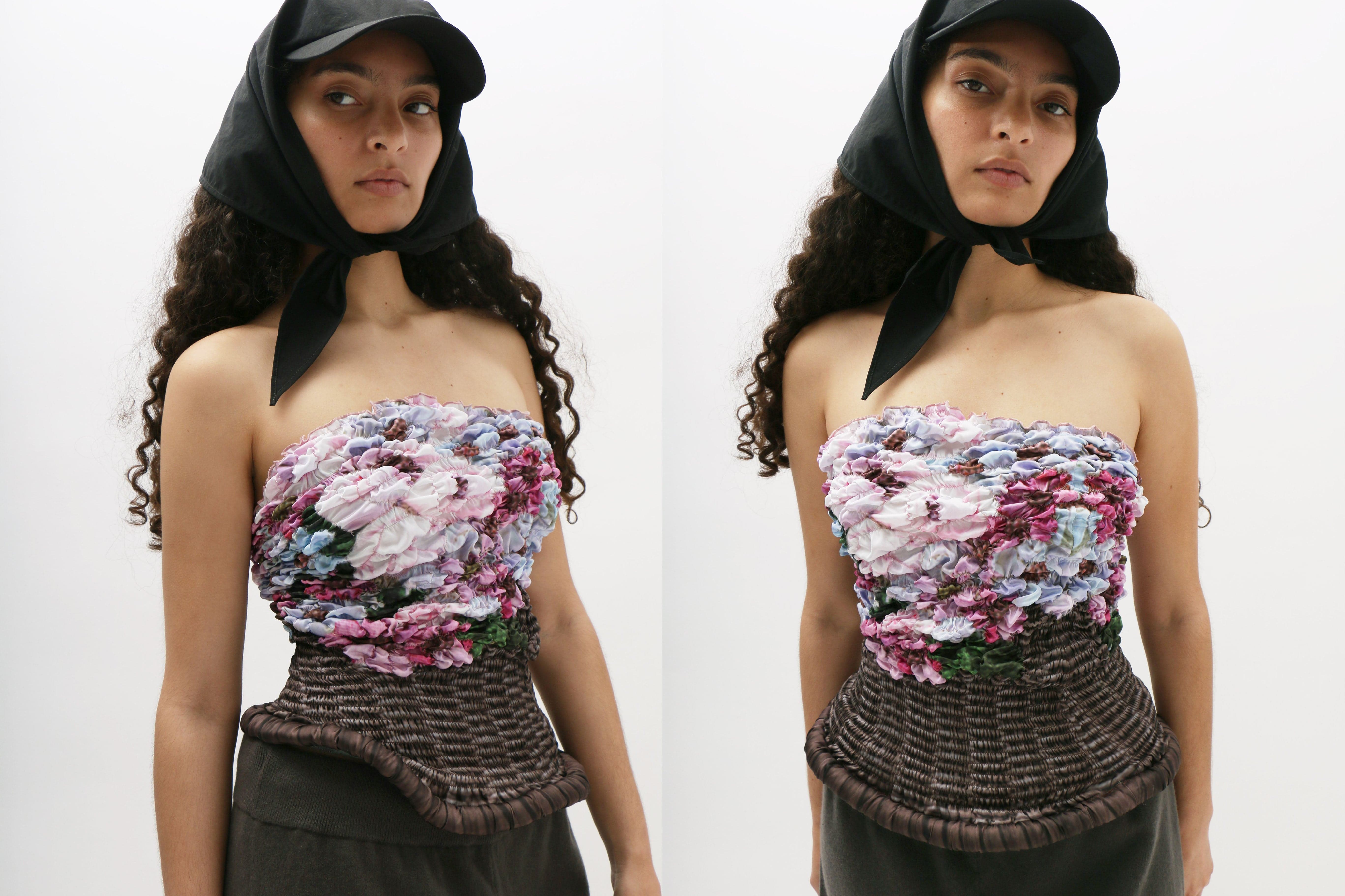 Maimoun J.Kim Blush Basket Blossom Bustier