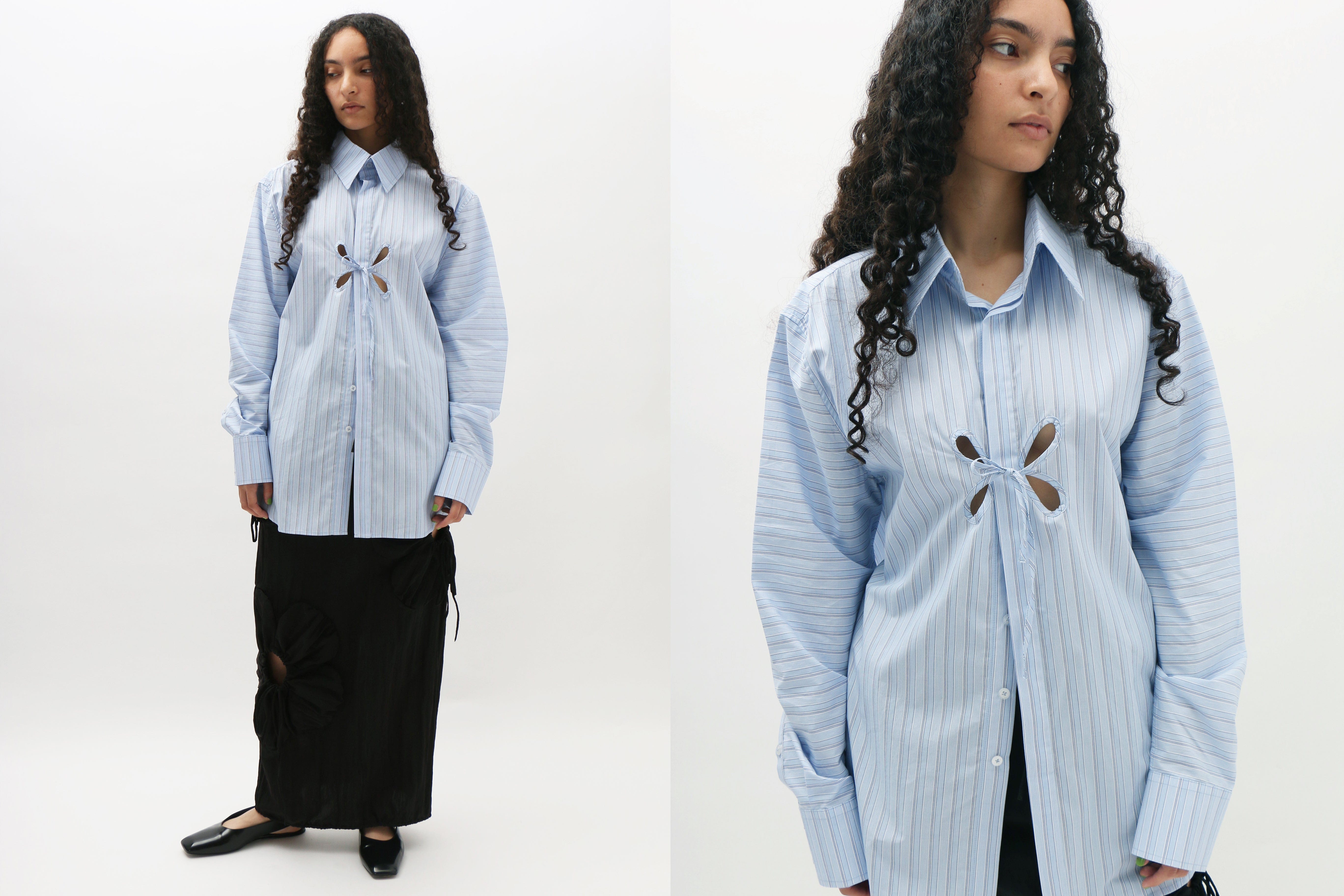 Maimoun J.Kim Striped Petal Shirt