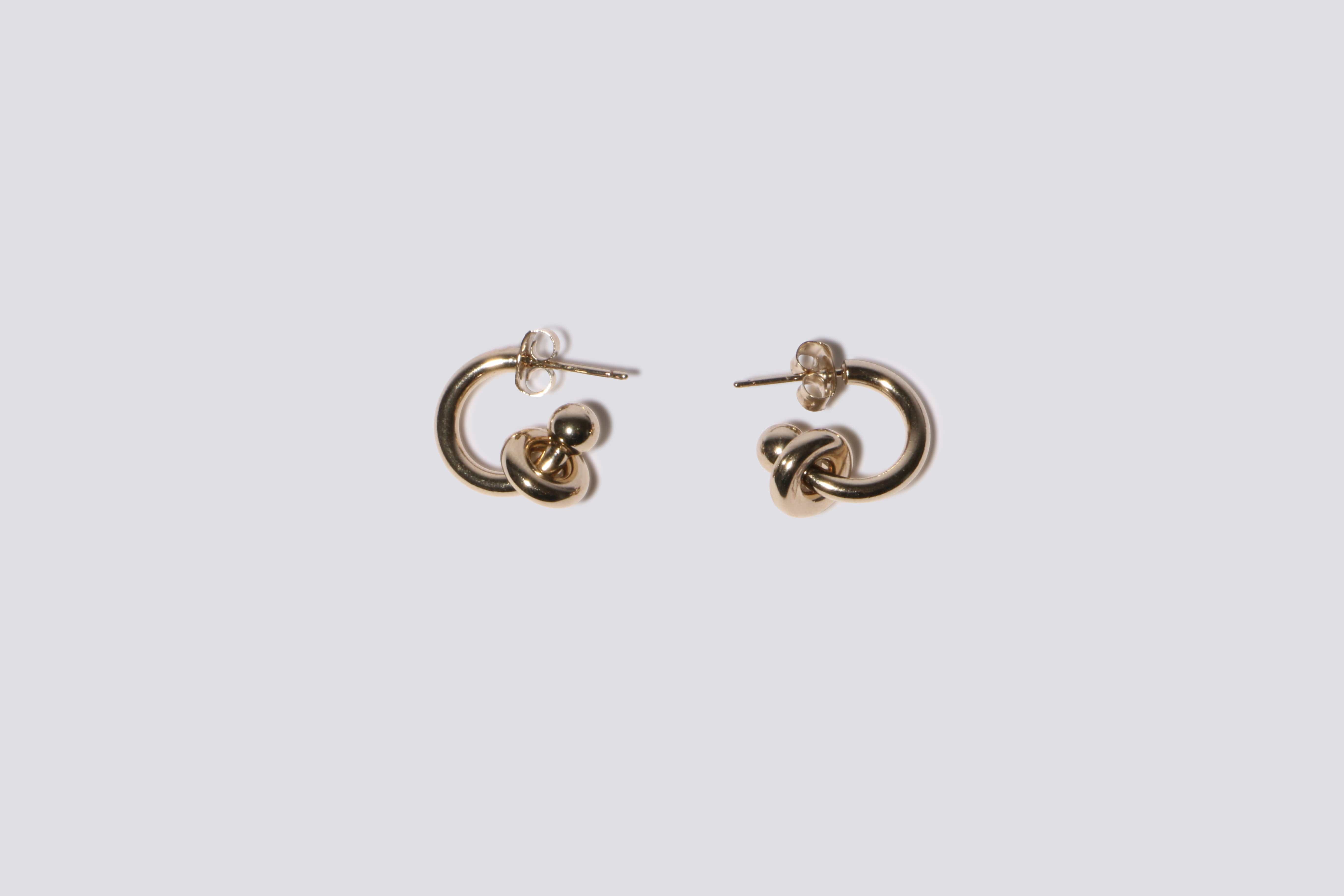 Justine Clenquet ~ Gold Ethan Earrings | MAIMOUN