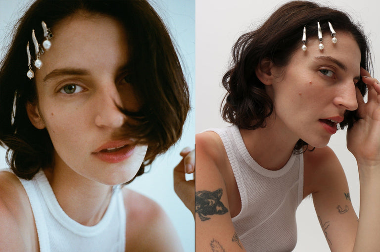 【Justine Clenquet】関税送料込★DEBRA ヘアクリップ Justine Clenquet Yoko Hair Clip Set of 3