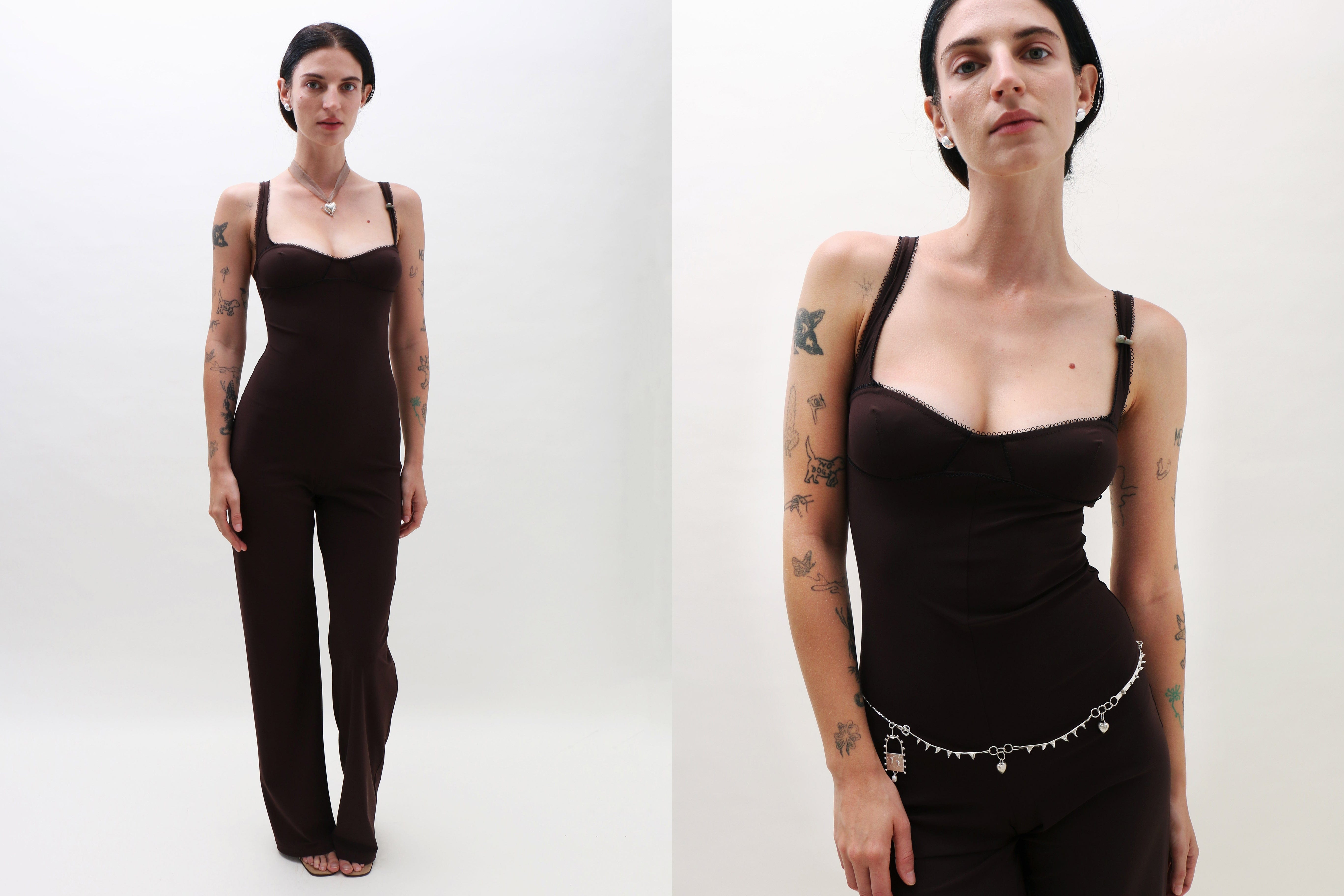 Maimoun Lucille Thièvre Cacao Overall Jumpsuit