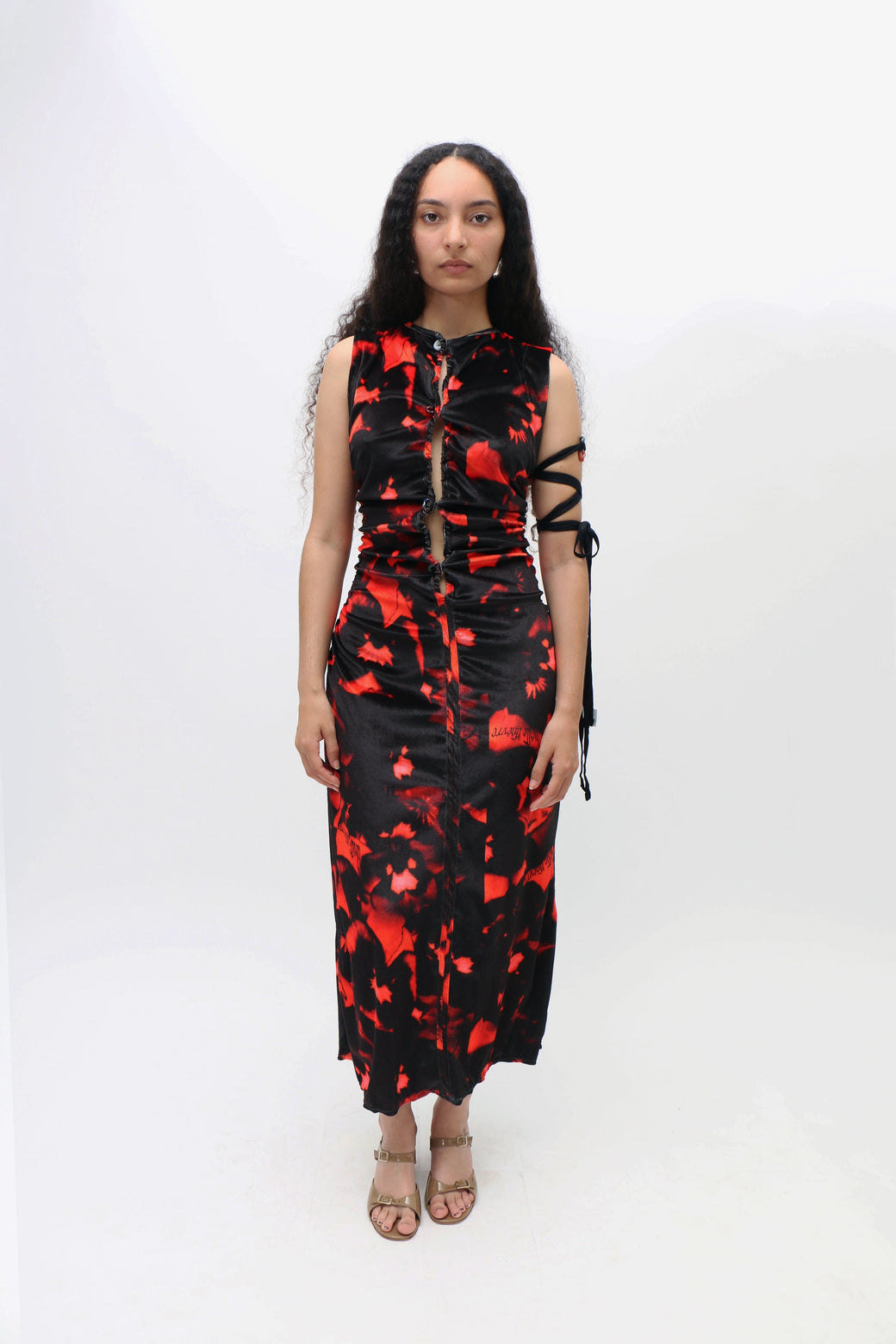 Lucille Thivre ~ Printed Velvet Bodycon Jersey Dress | MAIMOUN Lucille Thivre ~ Printed Velvet Bodycon Jersey Dress | MAIMOUN