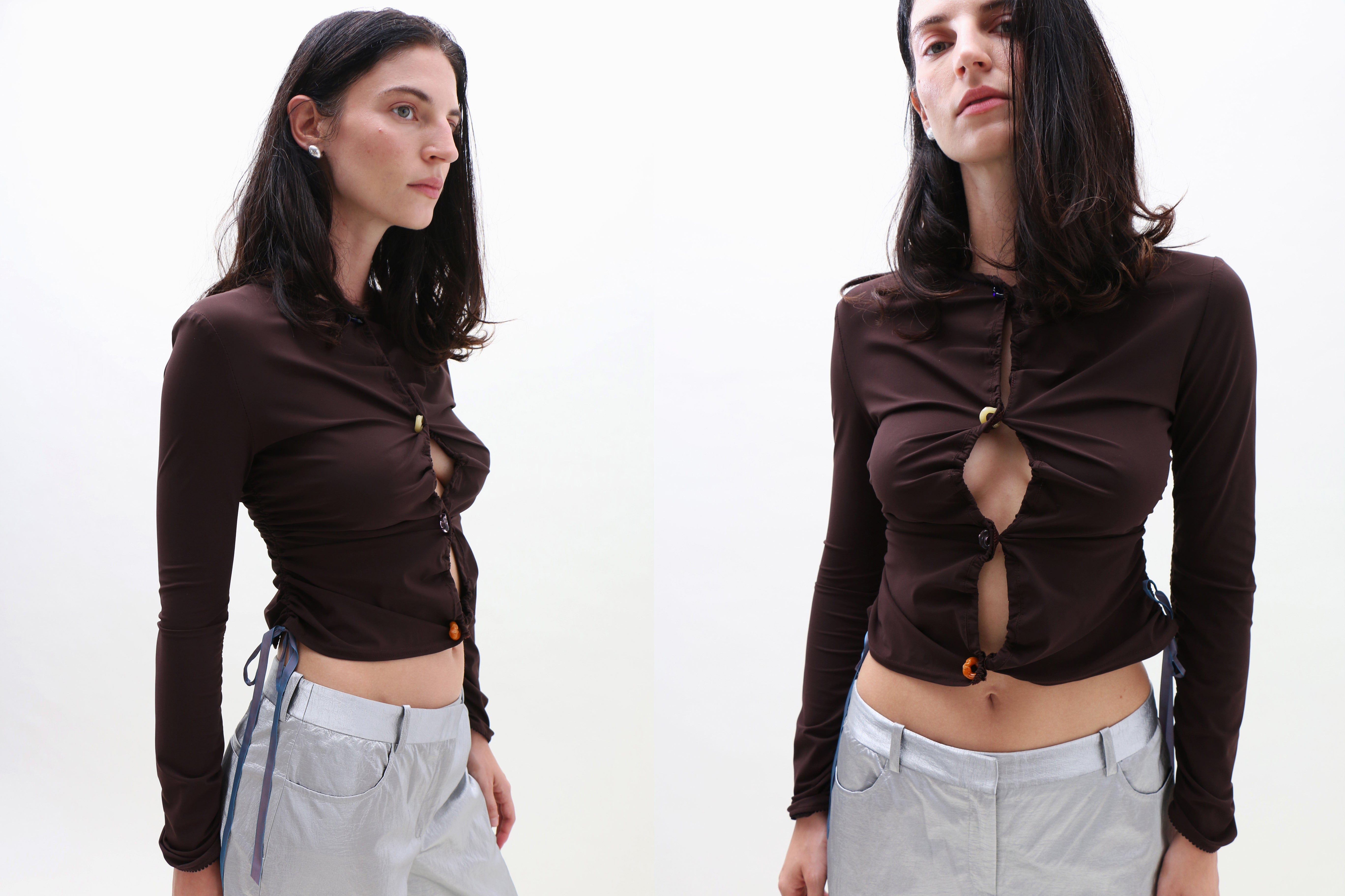 Maimoun Lucille Thièvre Cacao Bodycon Cardi