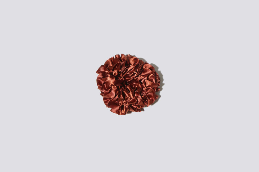 Maimoun Maryam Nassir Zadeh Friar Brown Carnation Scrunchie