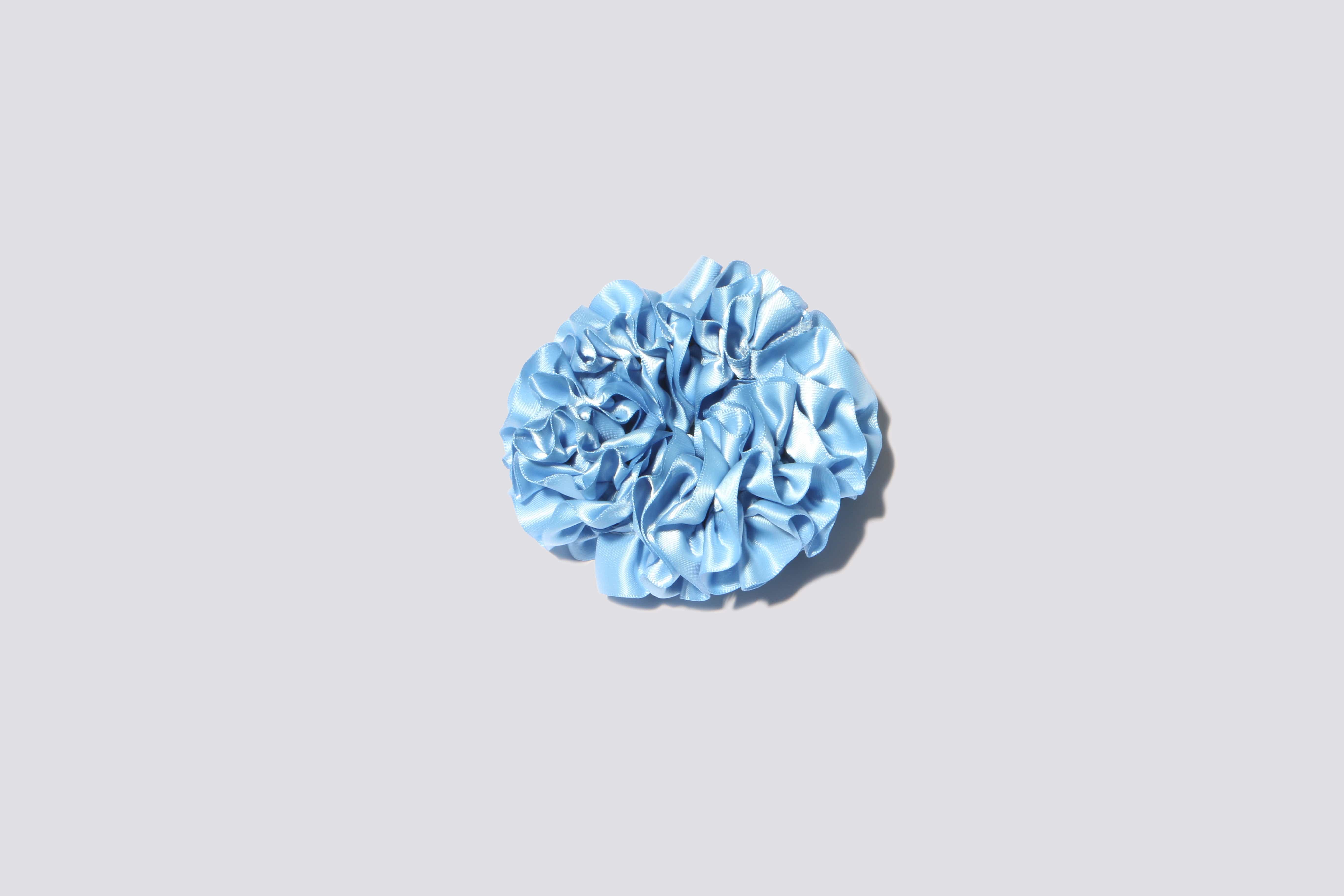 Maimoun Maryam Nassir Zadeh Porcelain Blue Carnation Scrunchie