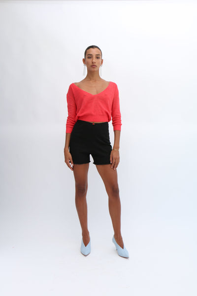 maryam nassir zadeh ショートレギンス　パンツ HERMES PLEATED SHORT – Maryam Nassir Zadeh