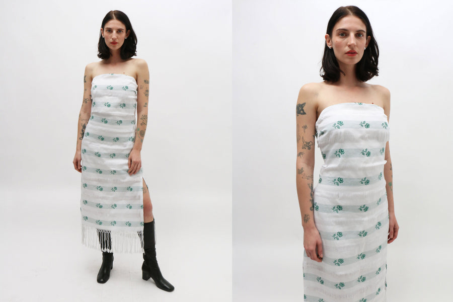Maimoun Mozhdeh Matin Handwoven Strapless Dress