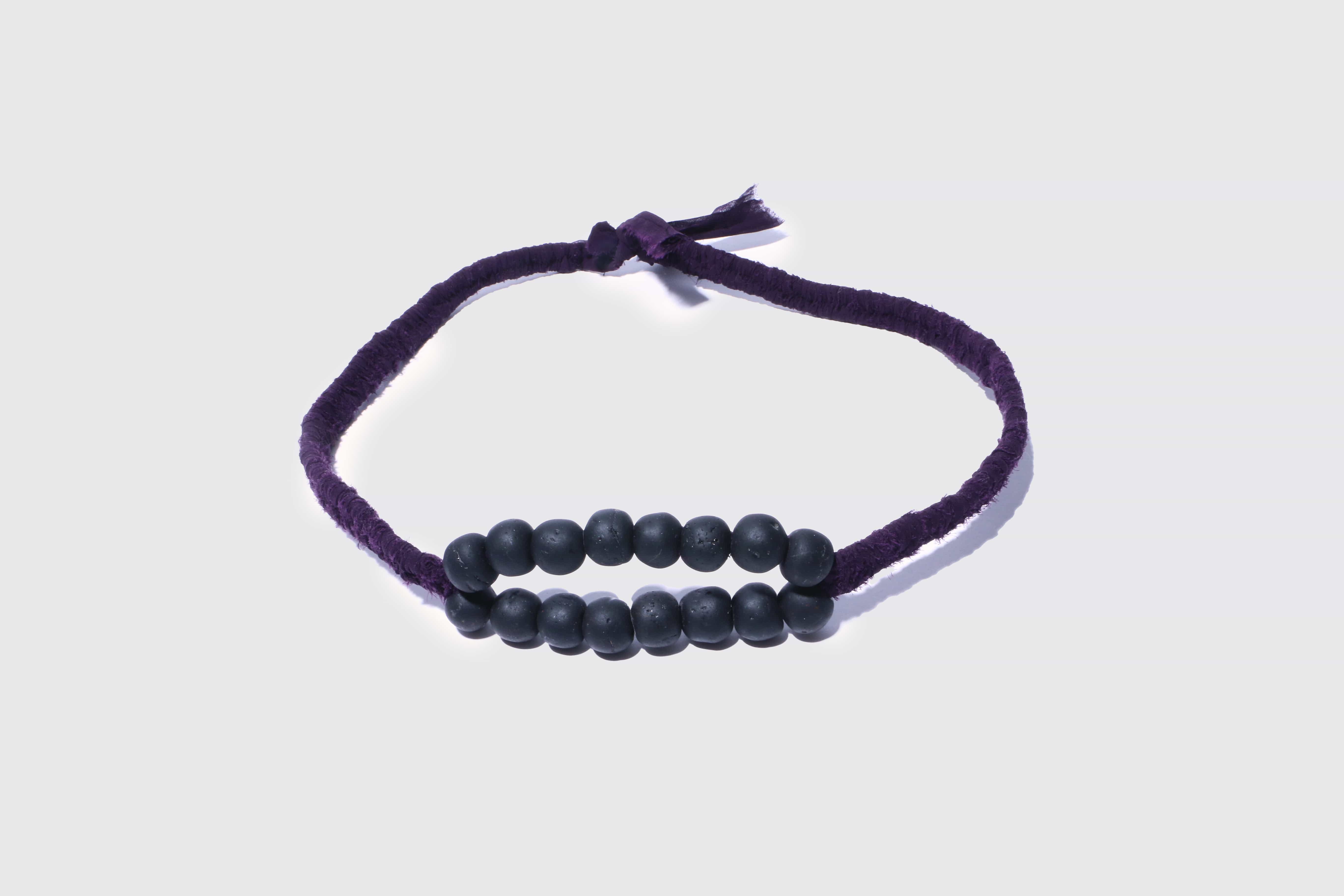 Maimoun Nibii Bibio Plum Serpent Belt