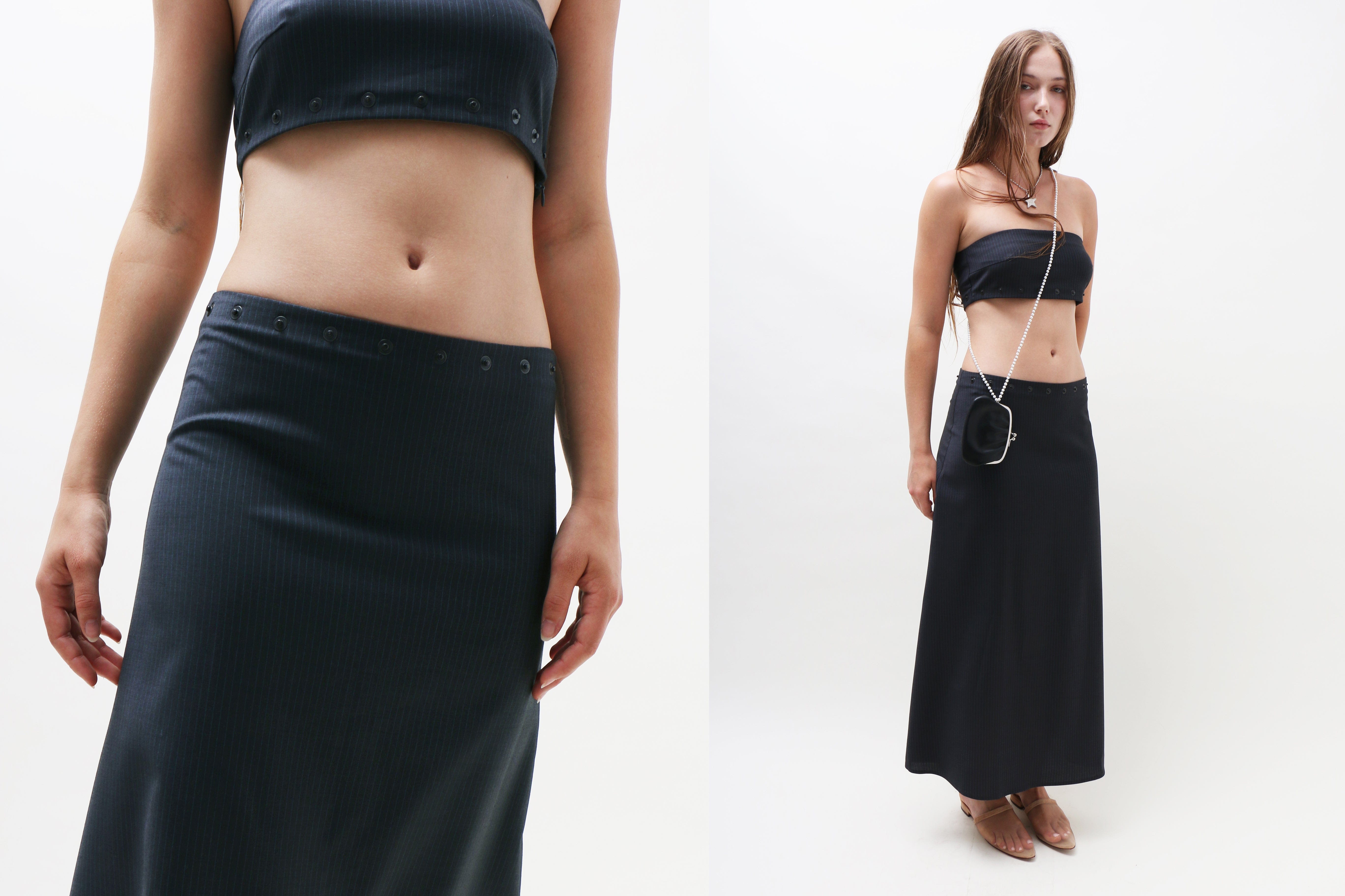 Maimoun Paloma Wool Dark Gray Boni Skirt