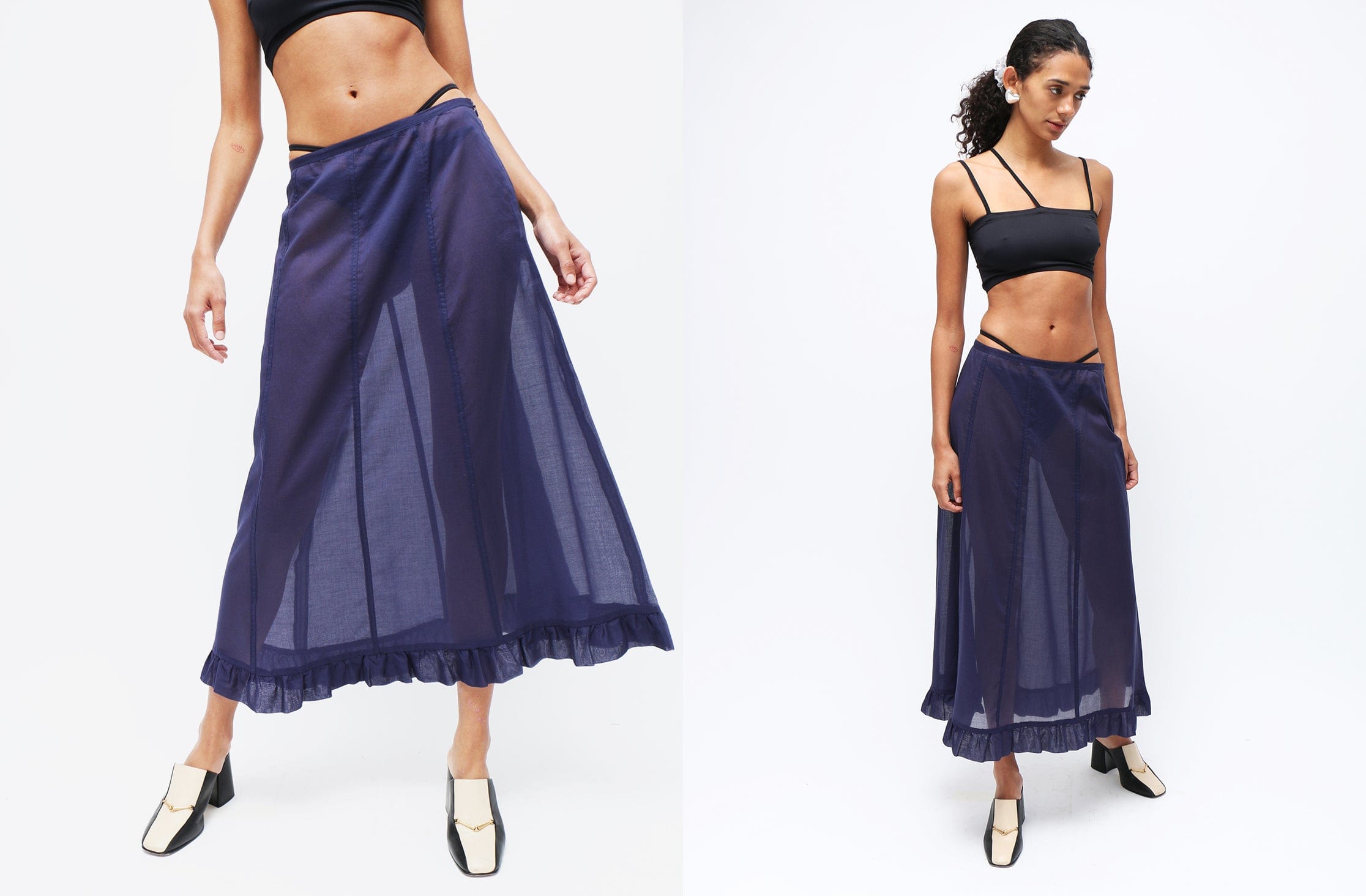 Maimoun Paloma Wool Navy Andolini Skirt