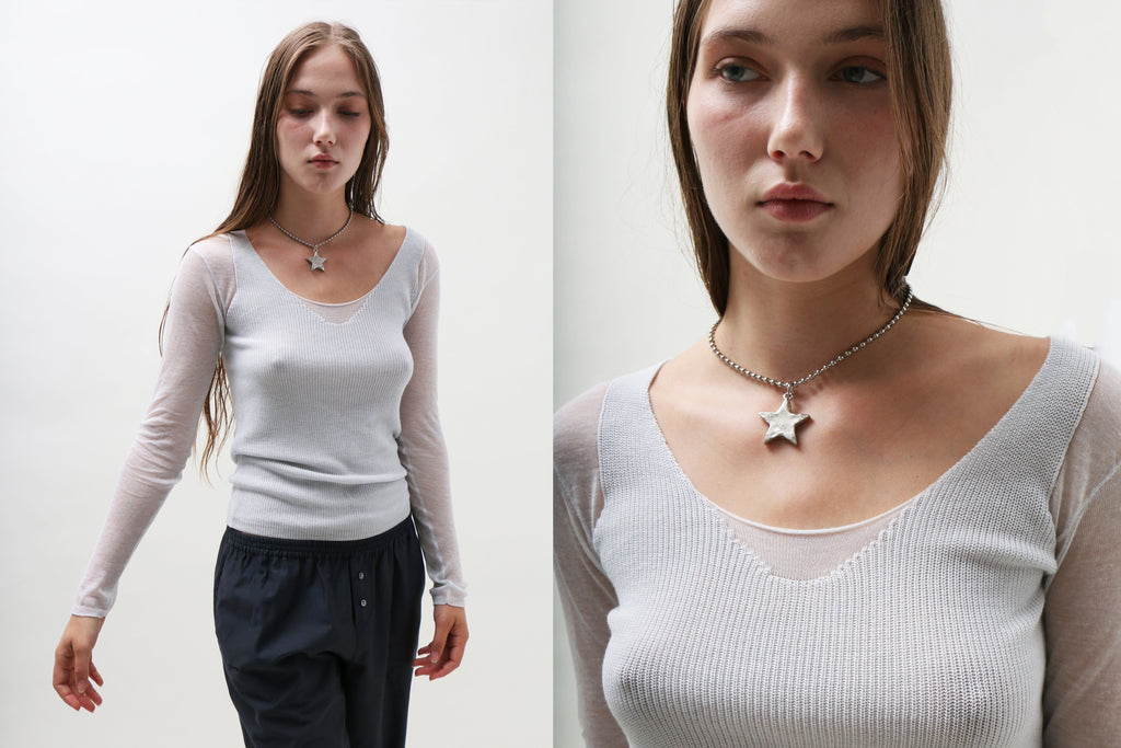 Palomawool トップス　litmus購入 Paloma Wool ~ White Litam Top | MAIMOUN