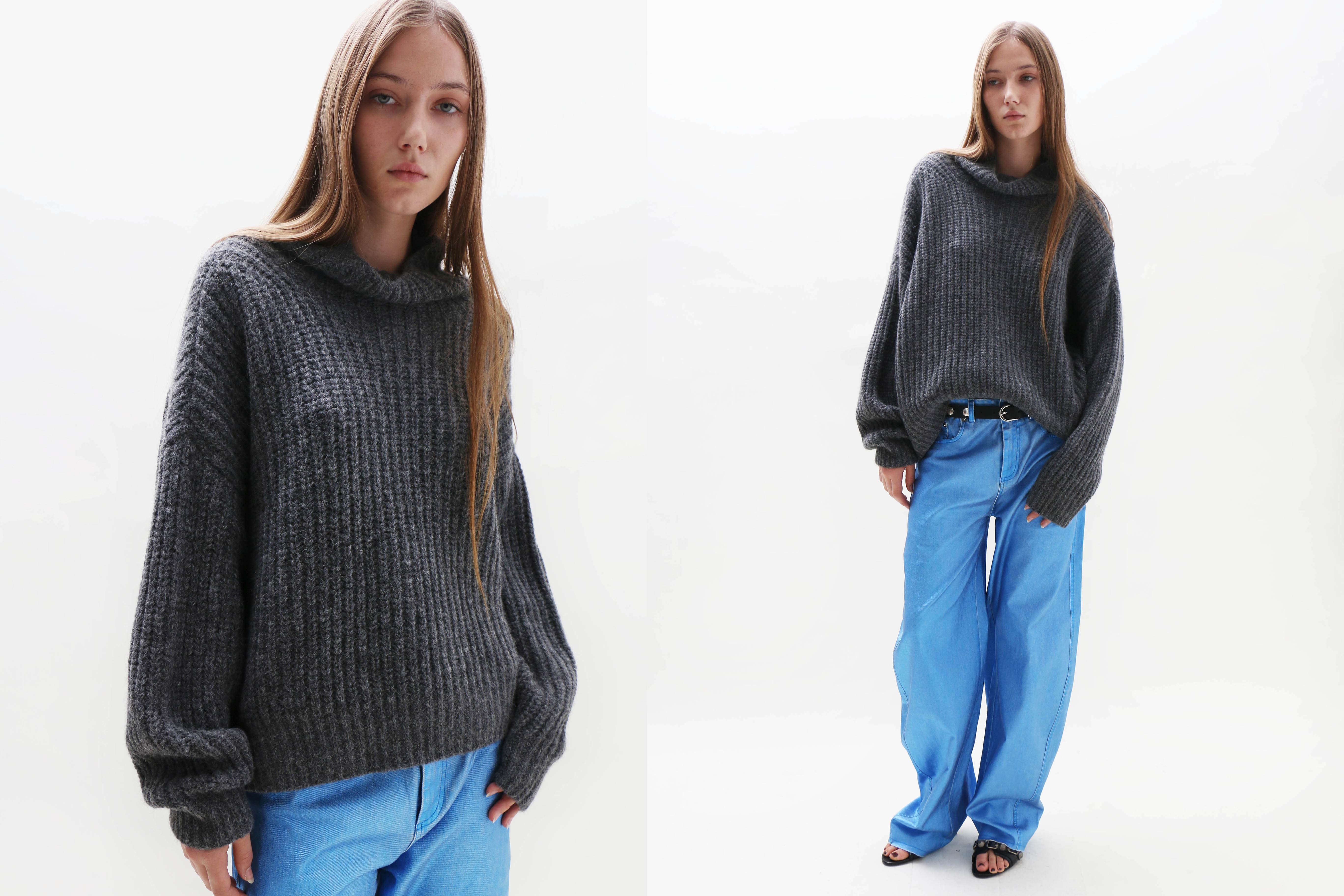 Maimoun Pari Desai Charcoal Hals Sweater