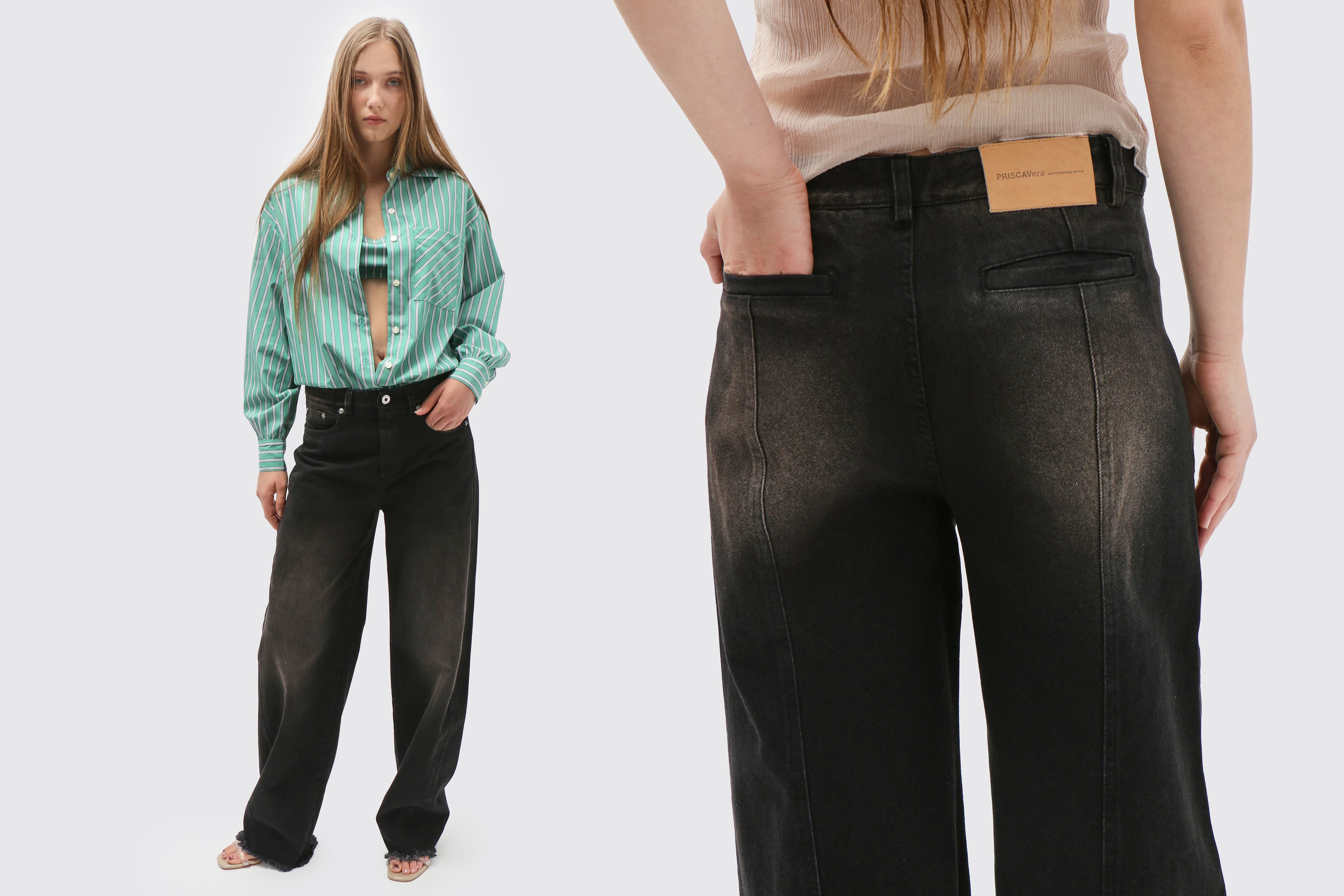 Maimoun Priscavera Black/Brown Cocoon Jeans