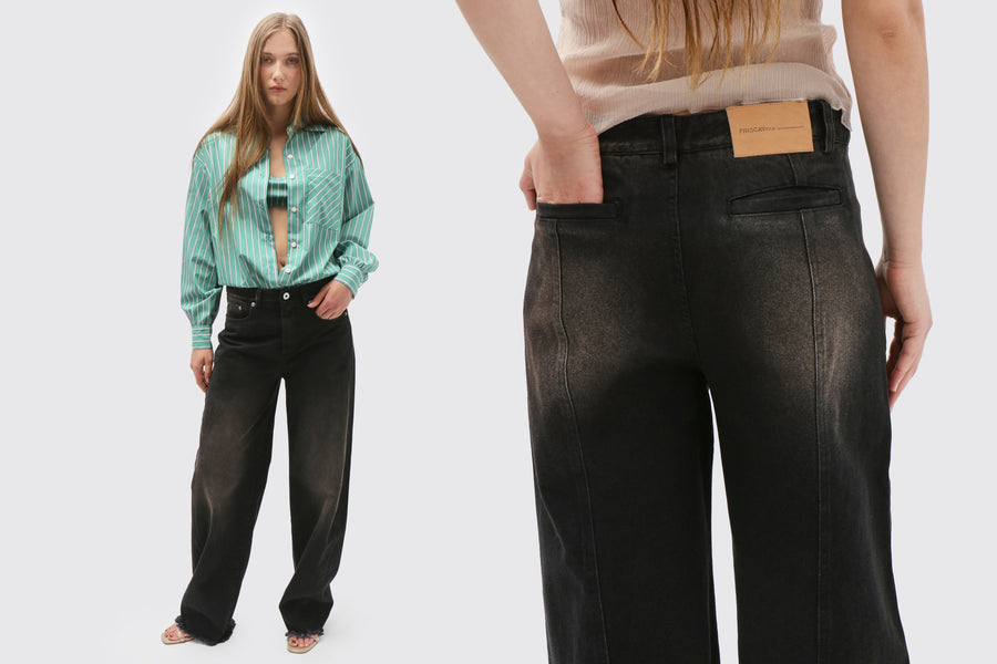 Maimoun Priscavera Black/Brown Cocoon Jeans