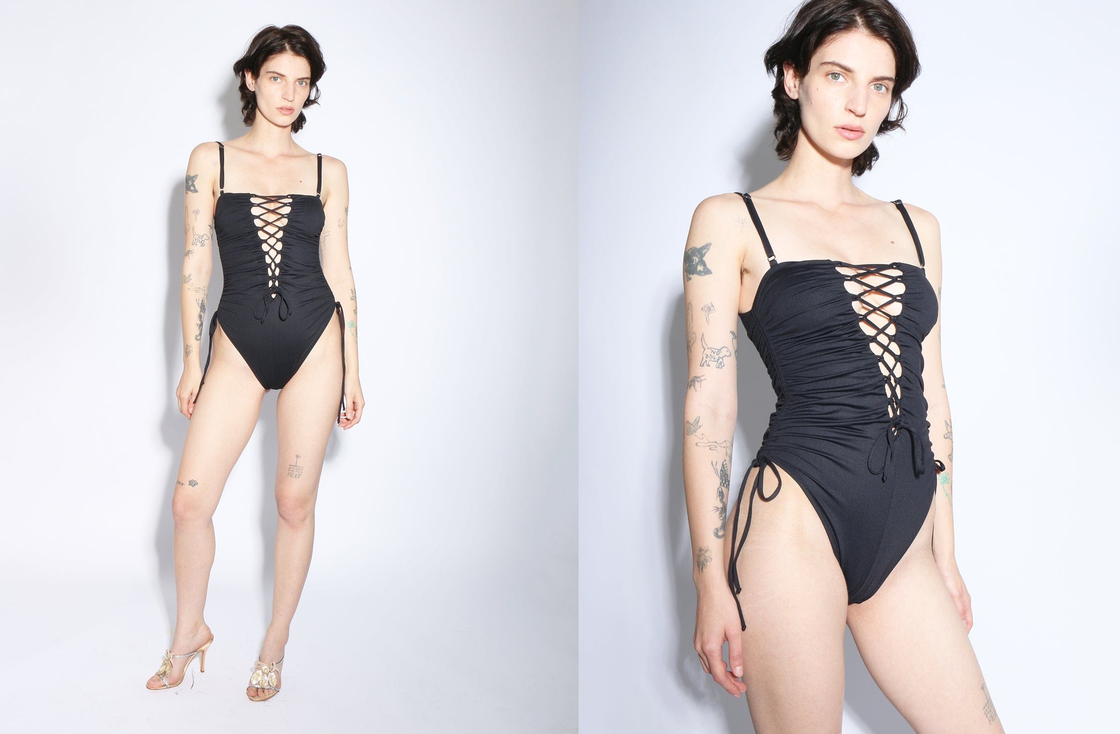 Maimoun Priscavera Laced Ruched One Piece
