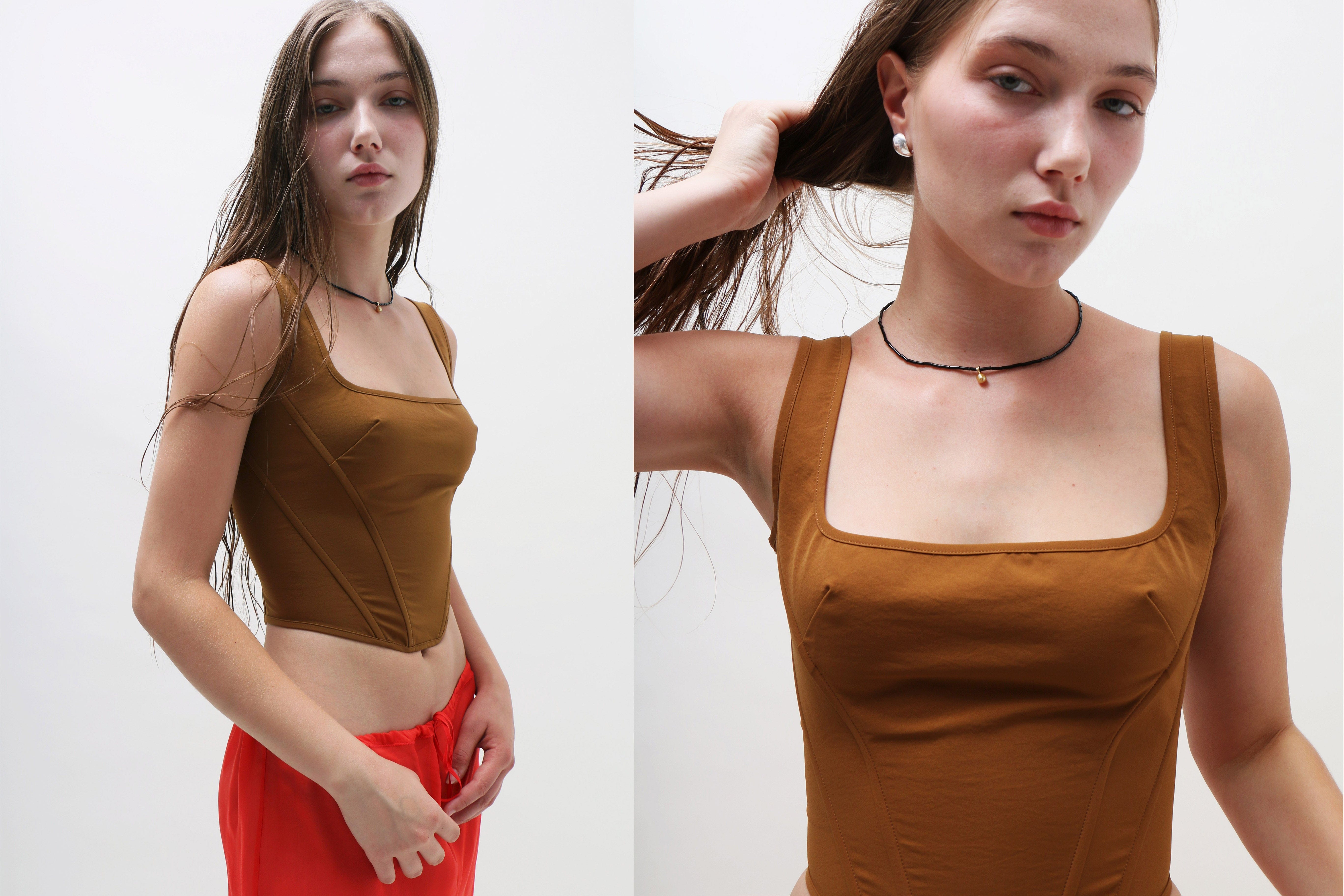 ★本日限定値下★fumika uchida★rib corset top FUMIKA_UCHIDA - FUMIKA UCHIDA / フミカウチダ | RIB LONG-SLEEVE