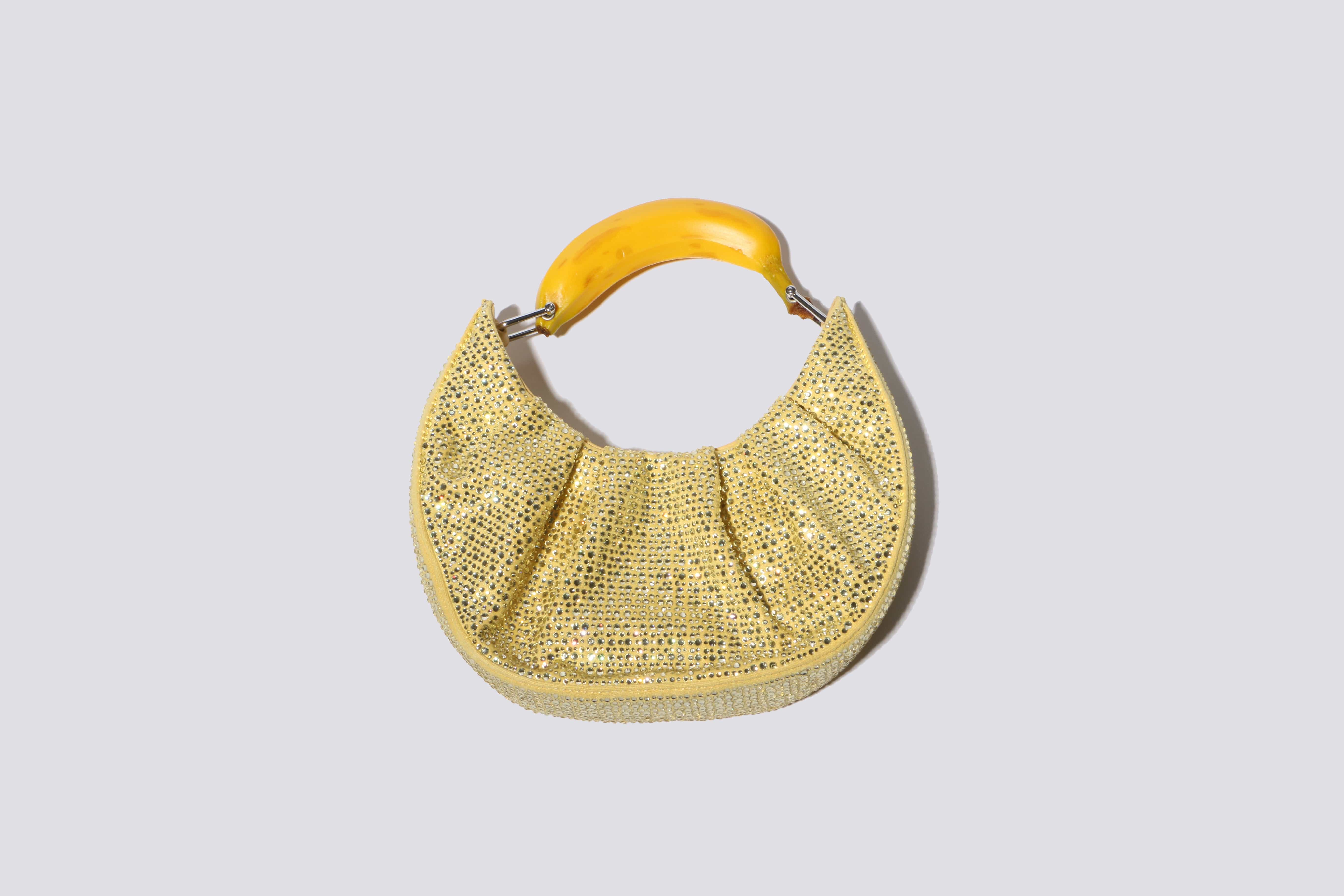 Maimoun Puppets and Puppets Rhinestone Banana Hobo