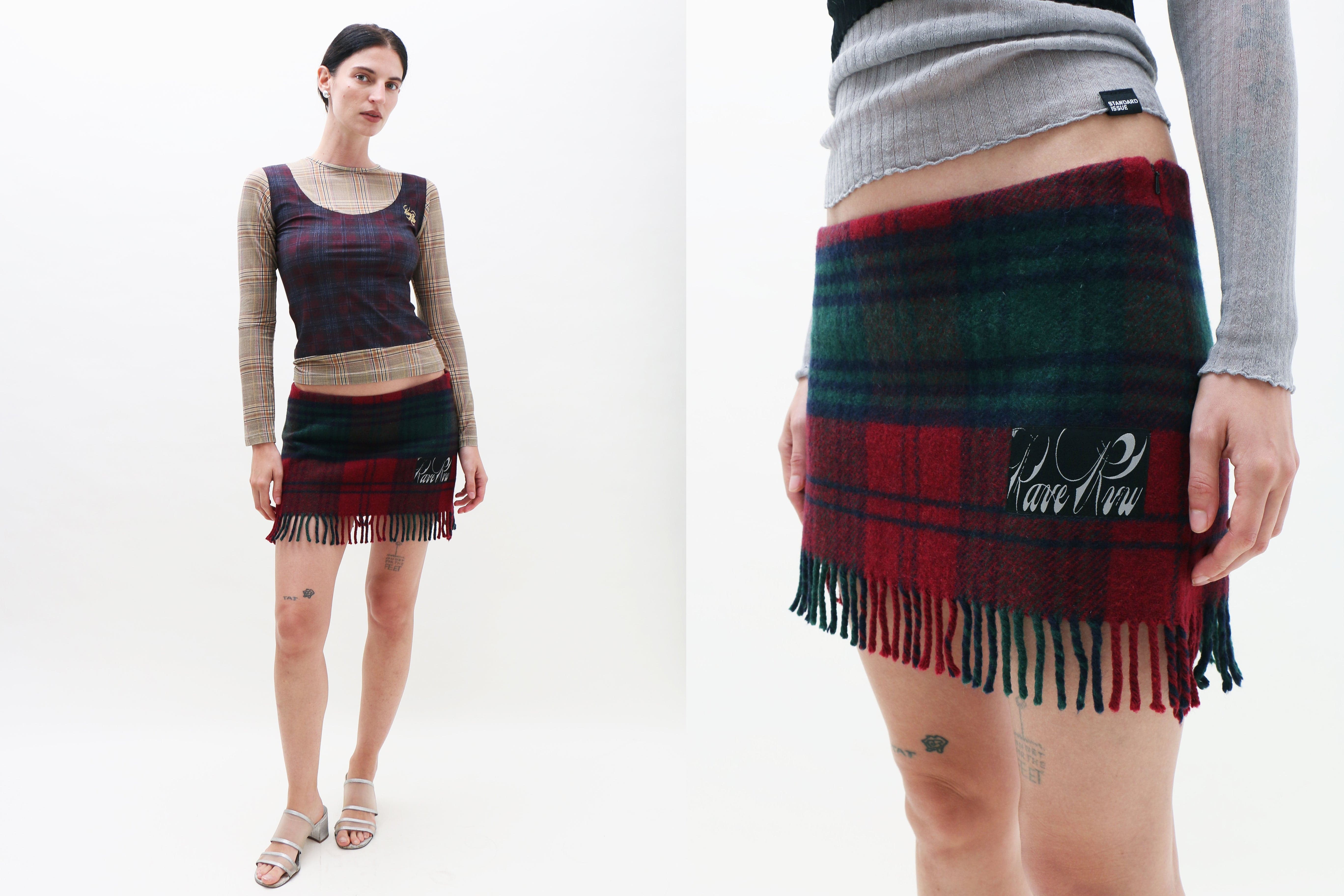 Maimoun Rave Review Burgundy Chloe Skirt