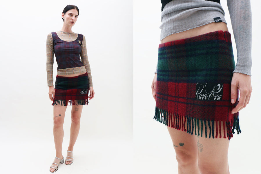 Maimoun Rave Review Burgundy Chloe Skirt