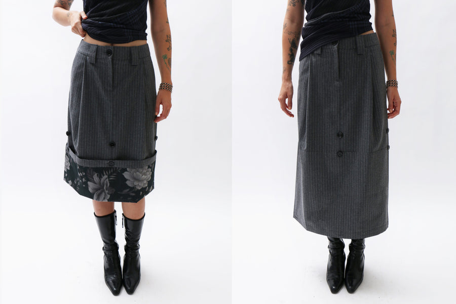 Maimoun Rave Review Grey Floral Malin Skirt