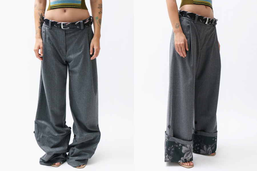 Maimoun Rave Review Grey Floral Mio Pants