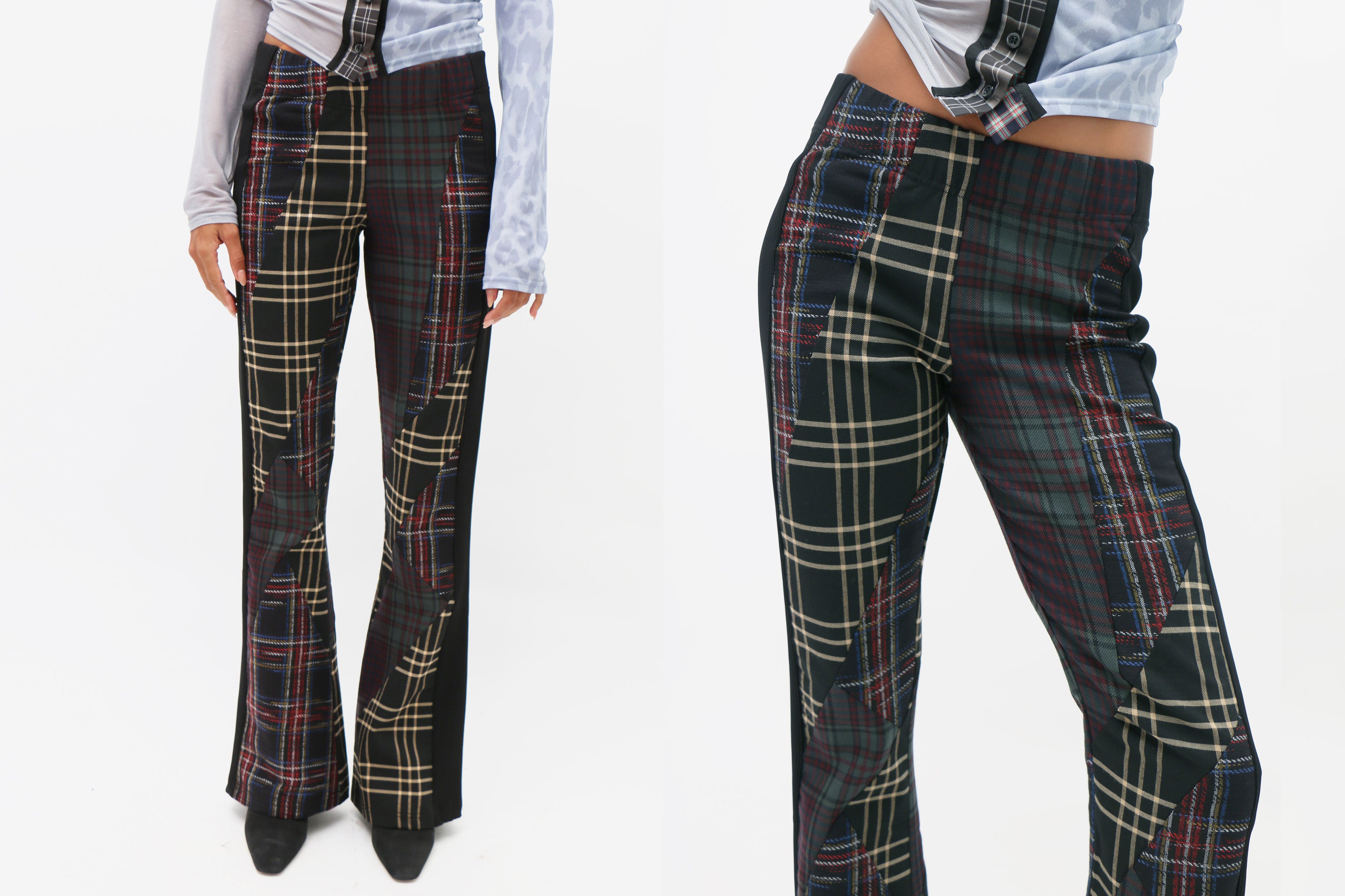 Maimoun Rave Review Kelly Tartan Wool Trousers