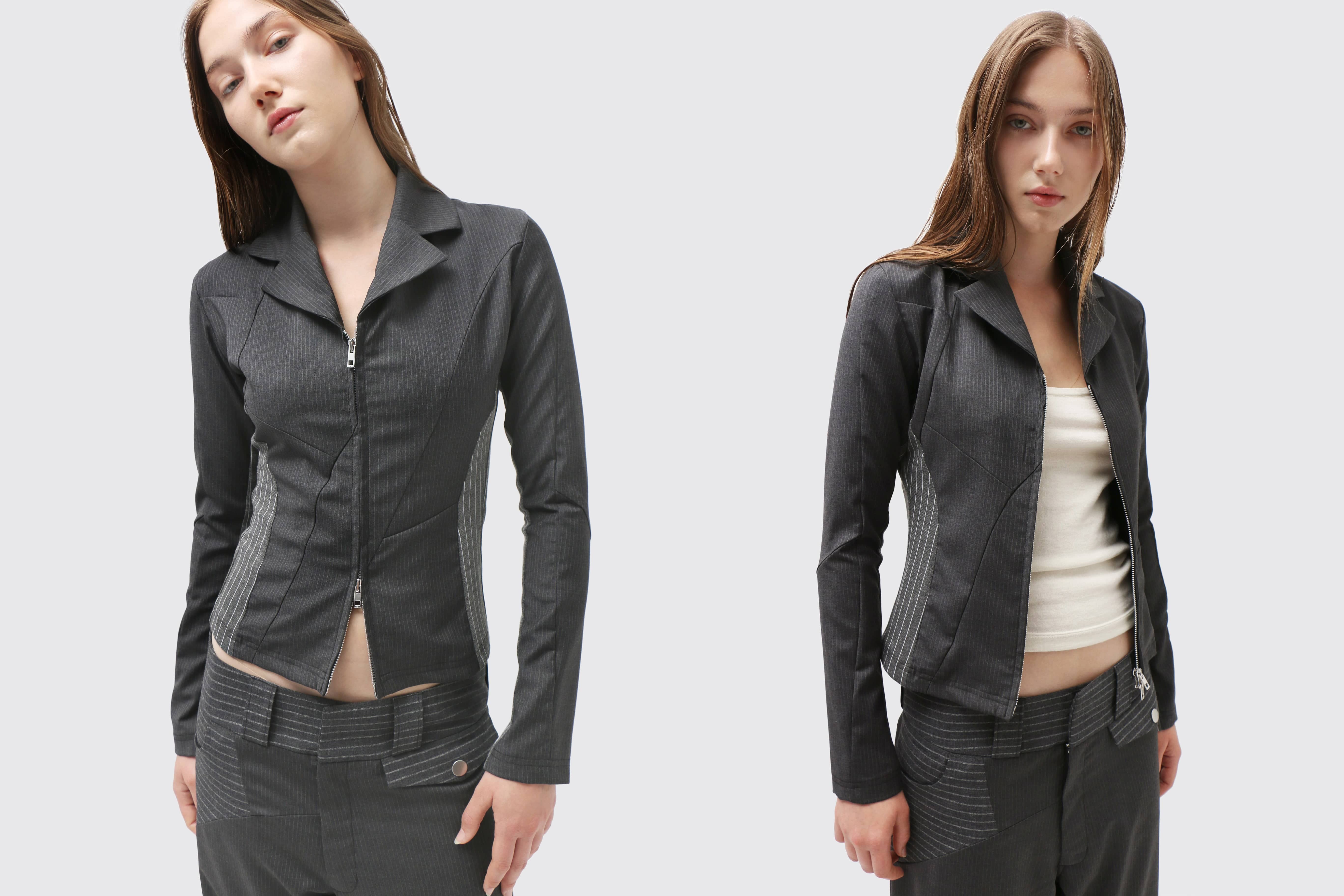 Maimoun Rave Review Black & Grey Sadie Blazer