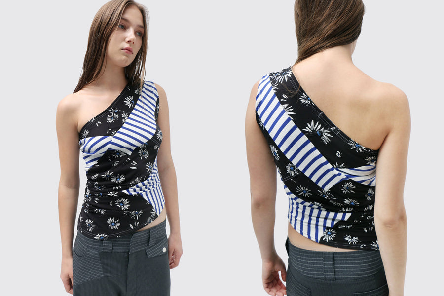 Maimoun Rave Review Black Flower Amelia Top