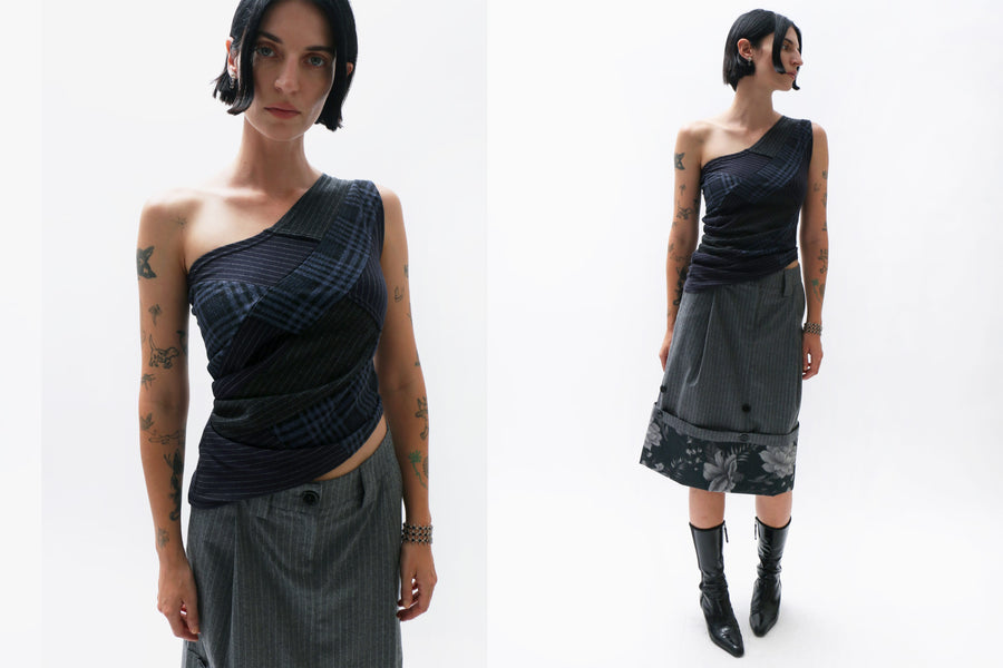 Maimoun Rave Review Grey Amelia Top