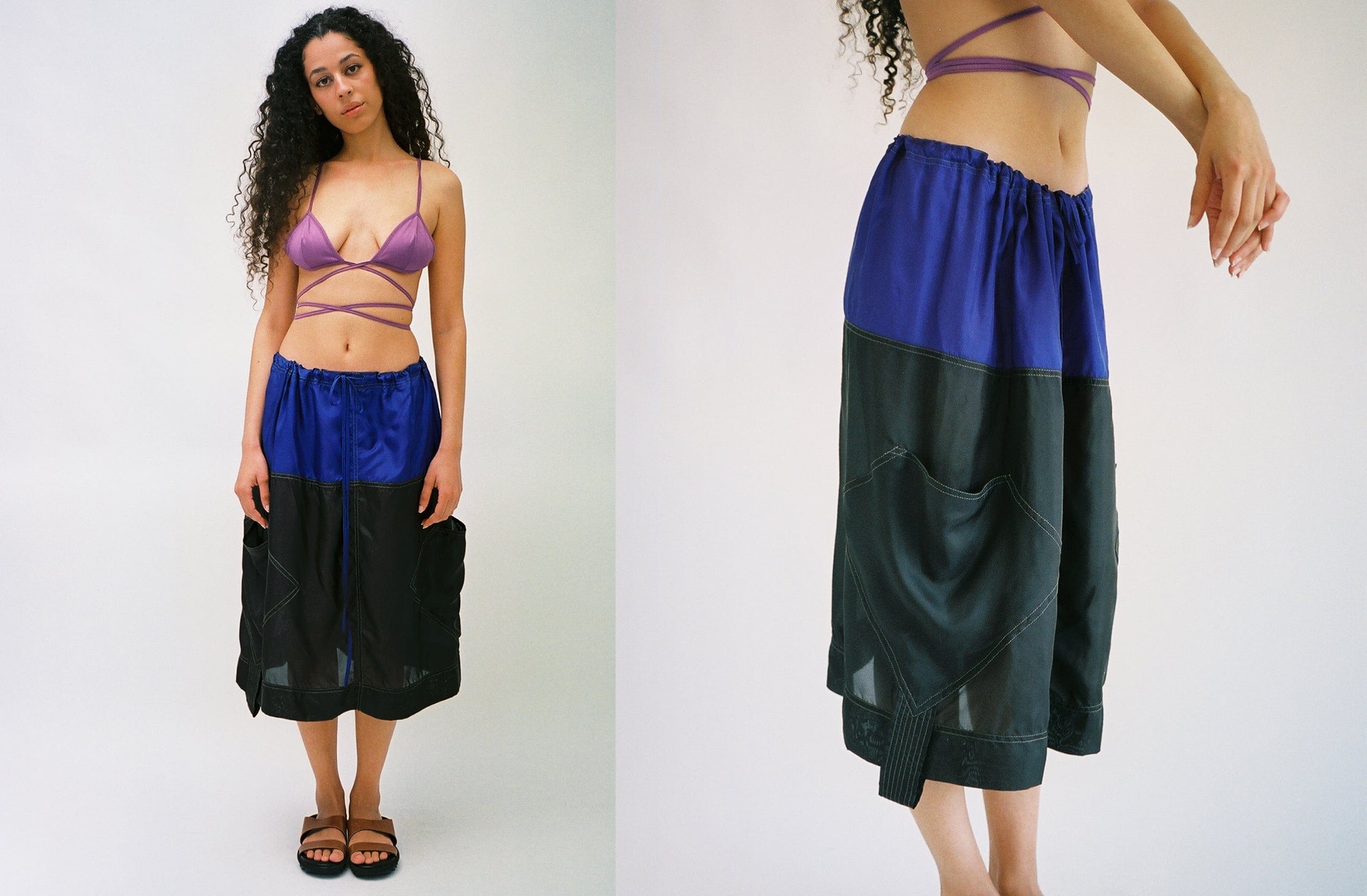 Maimoun SC103 Iris Silk Chord Skirt