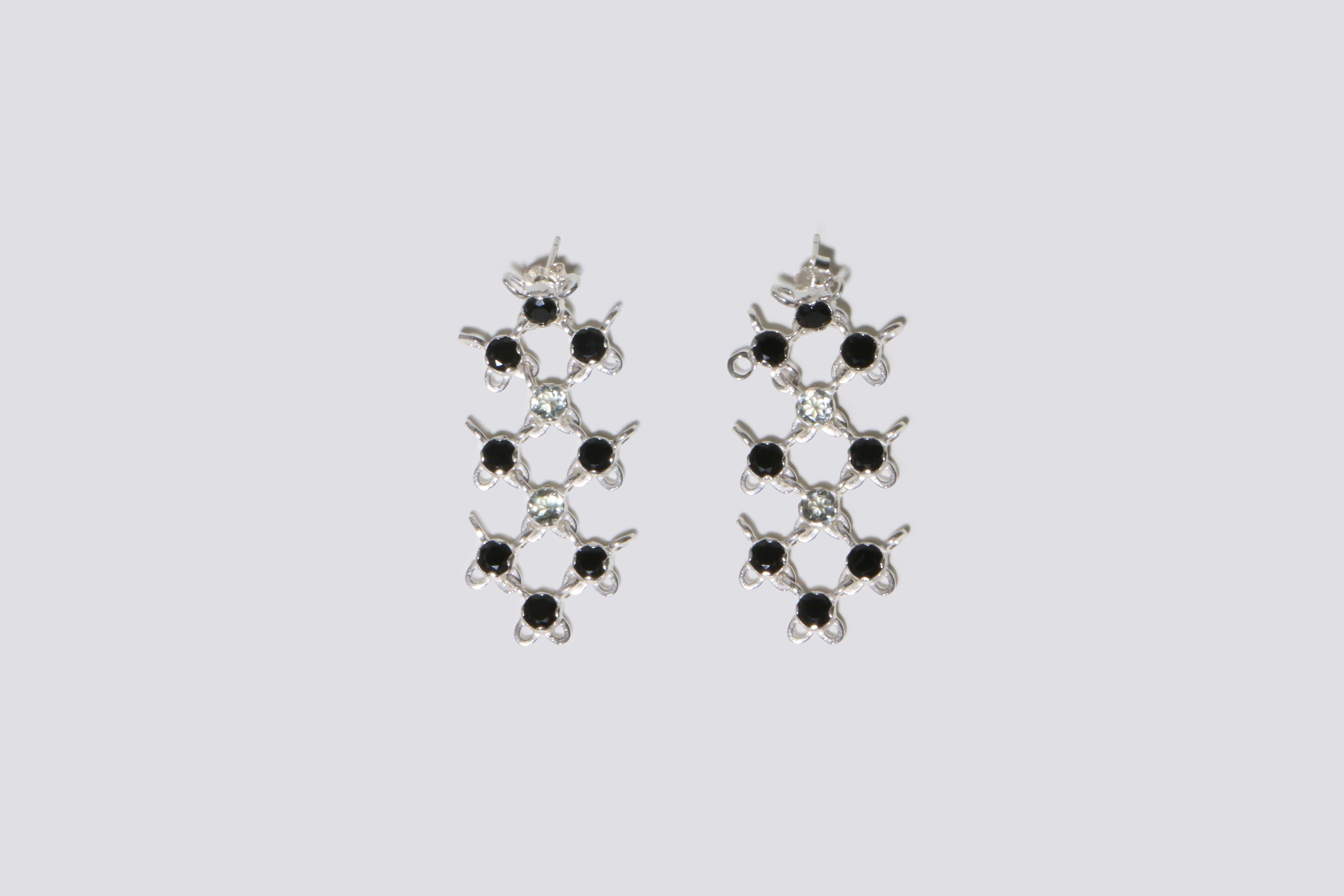 Maimoun Shana Cave Black Onyx Gem Earrings
