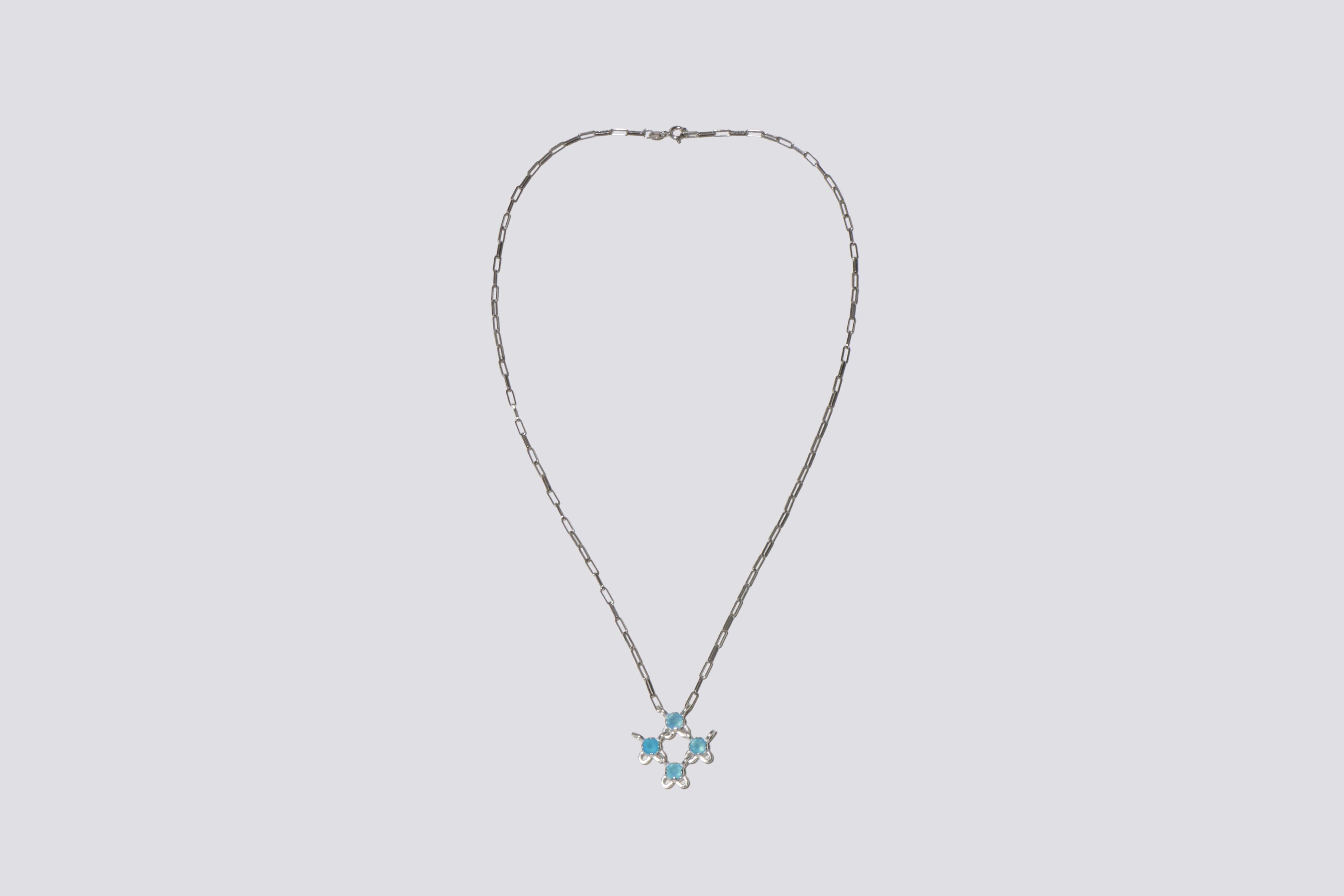 Maimoun Shana Cave Blue Onyx Gem Necklace